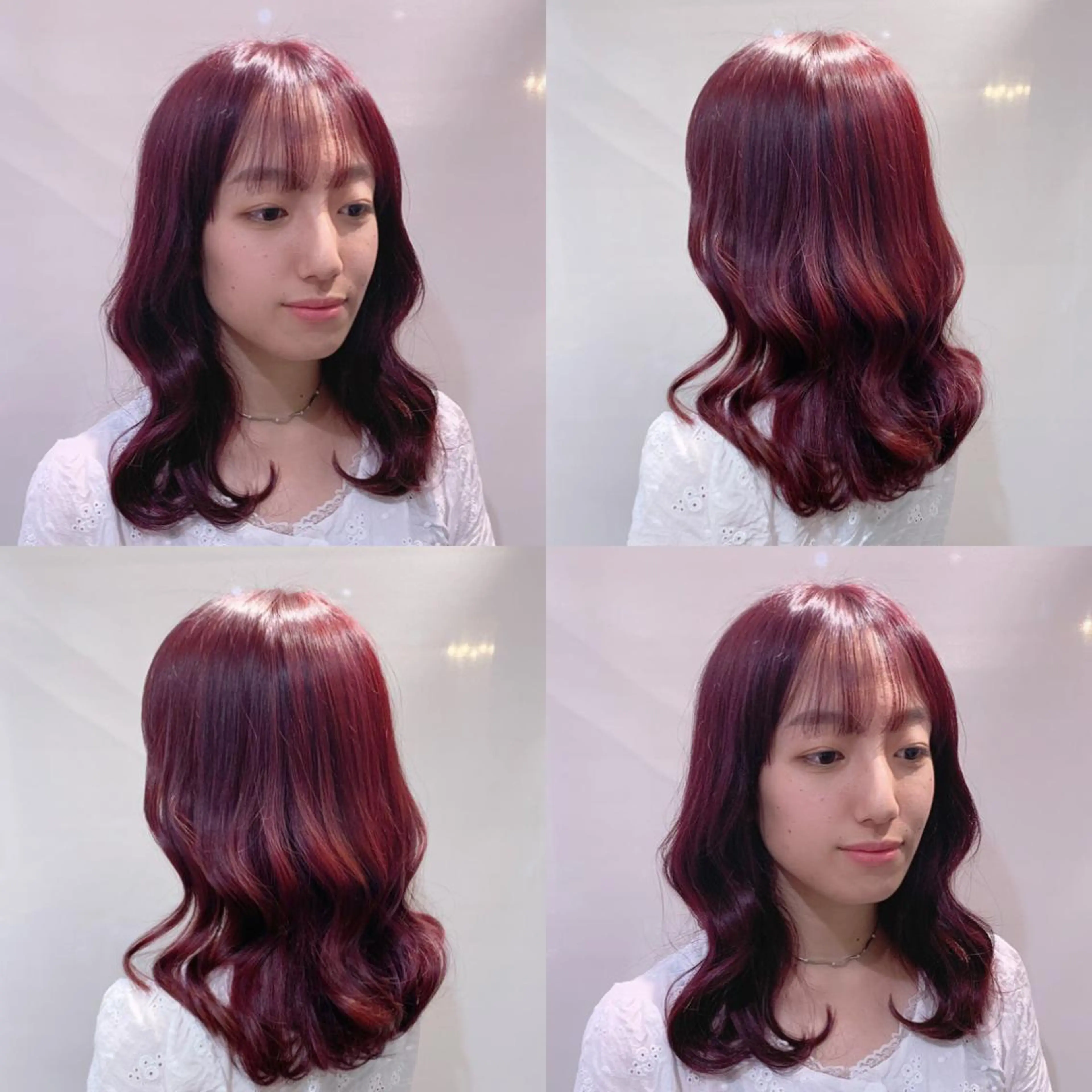 ミディアム カラー ヘアアレンジ As hair所属・柔らか垢抜けｶﾗｰと ｶｯﾄ🫧ASUKAのヘアスタイル