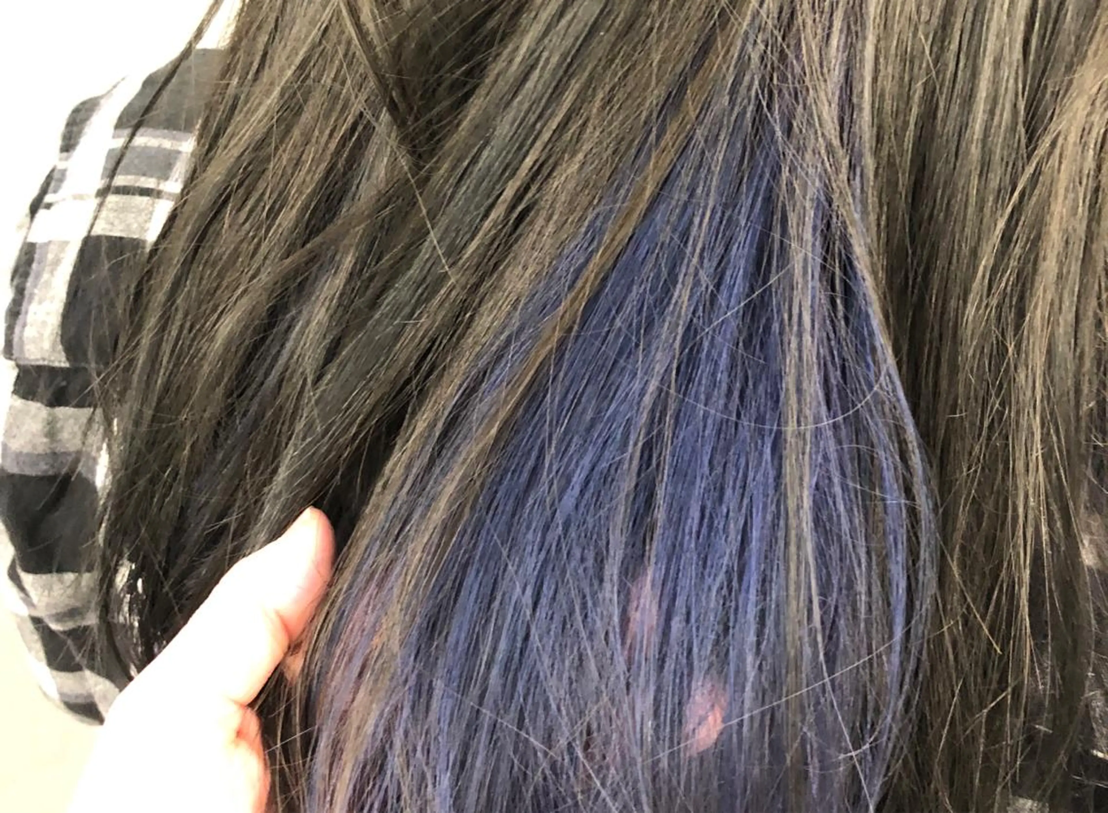 ロング カラー ブルーカラー インナーカラー ショート/ボブ/ 白髪染め/メンズ葛西のヘアスタイル