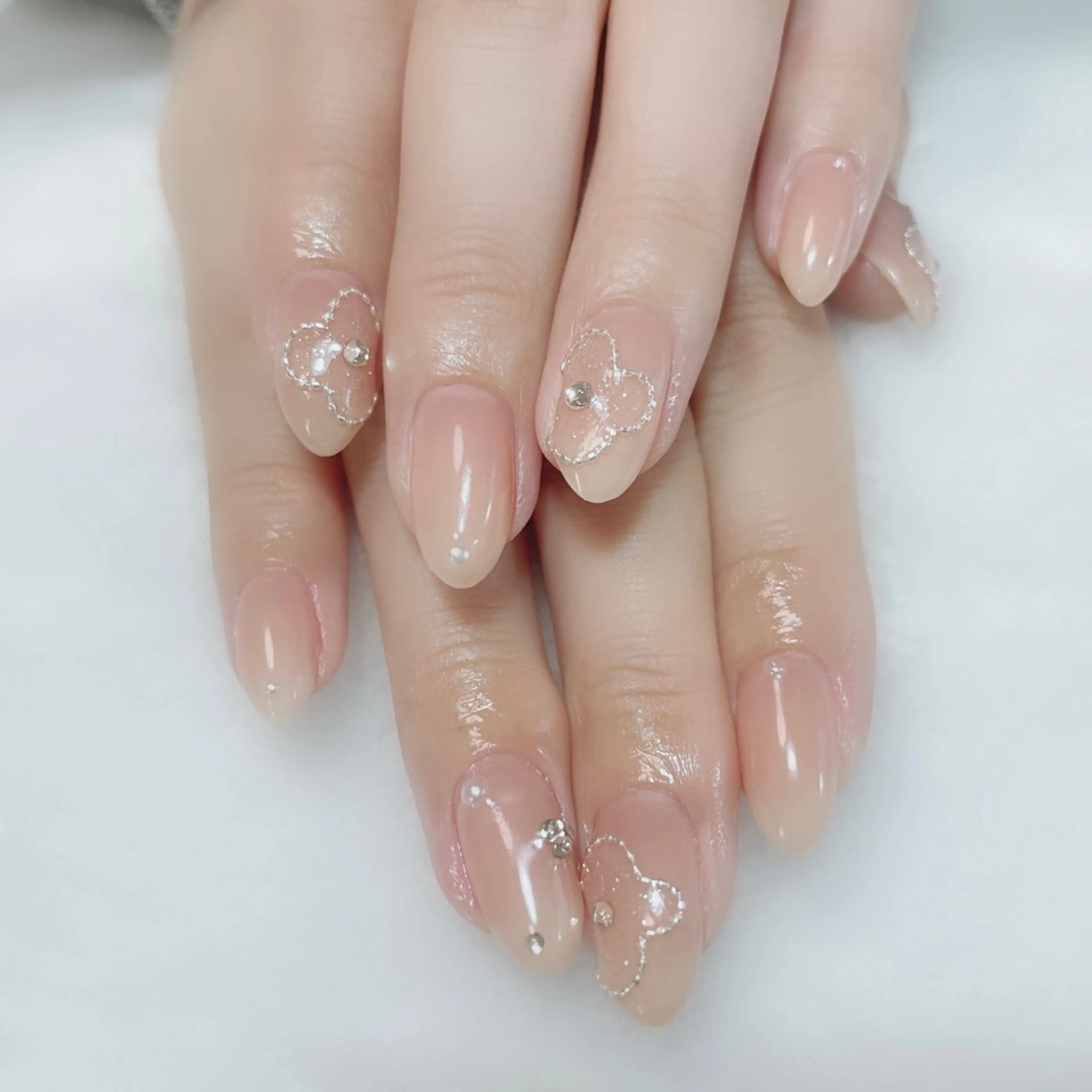 ネイル ブライダルネイル Amina nail salonのネイルデザイン
