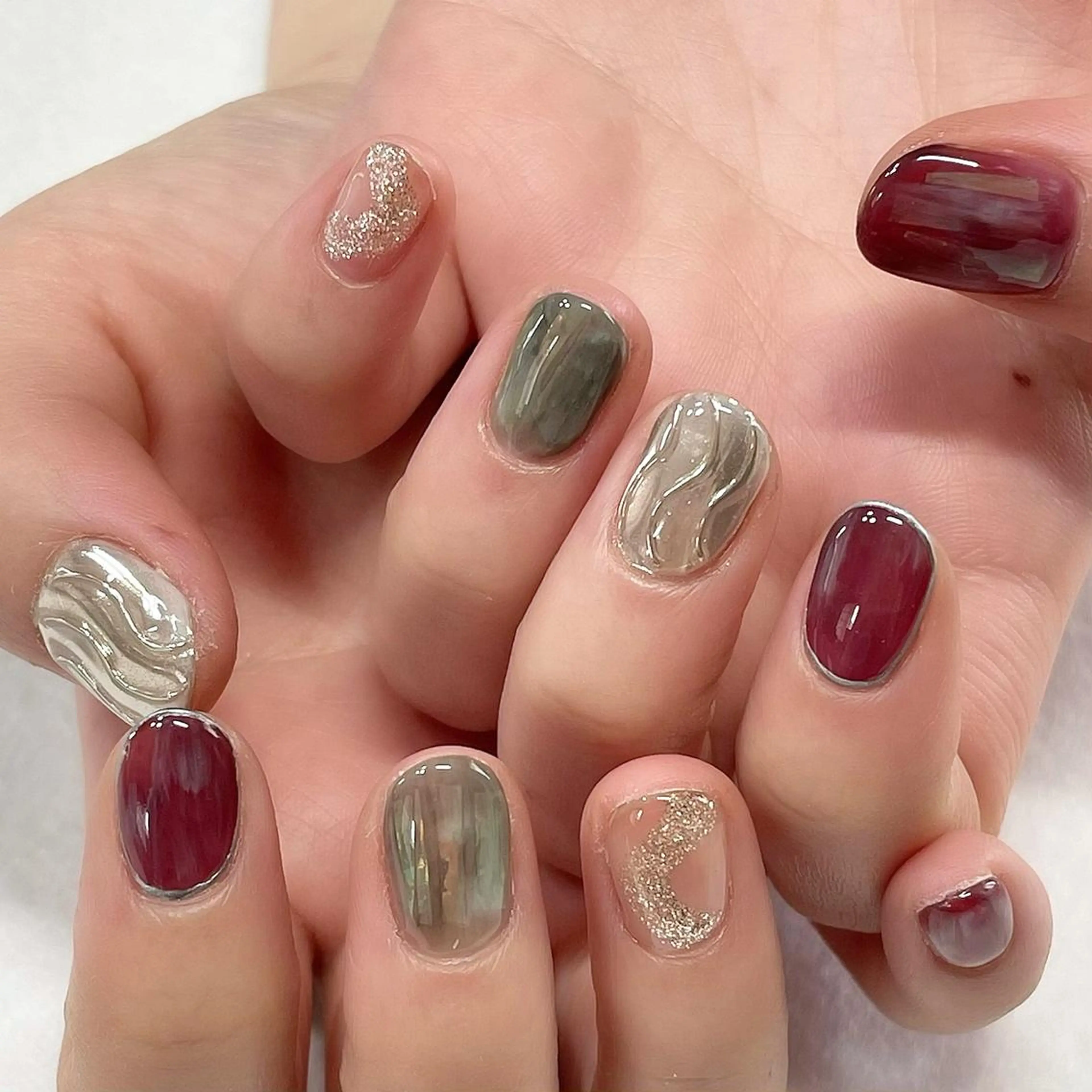 ネイル ジェルネイル 東 千夏のネイルデザイン