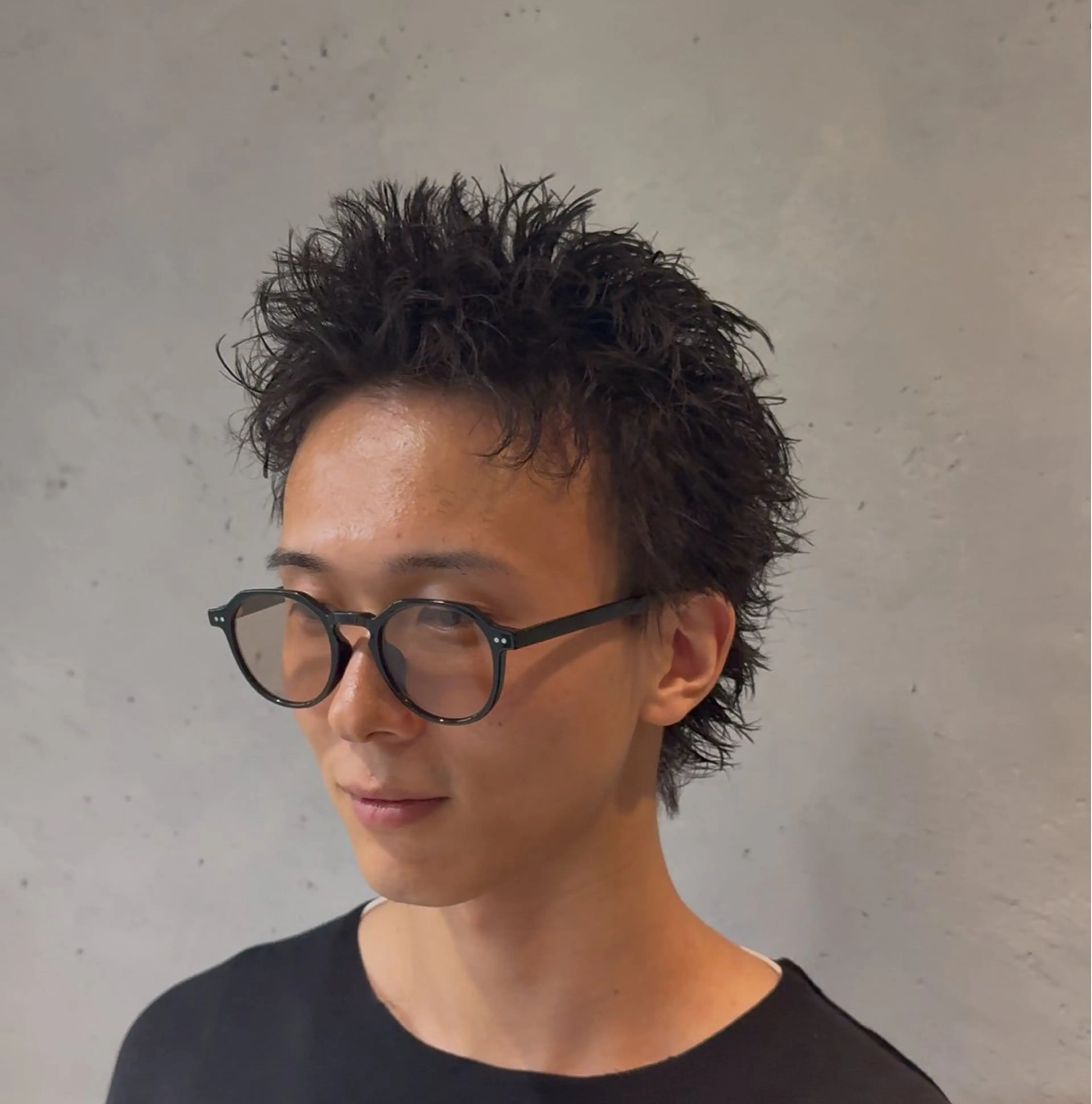 パーマ メンズ SALOWIN梅田茶屋町North店所属・岡田/メンズ特化/パ ーマ&ショートのプロのヘアスタイル