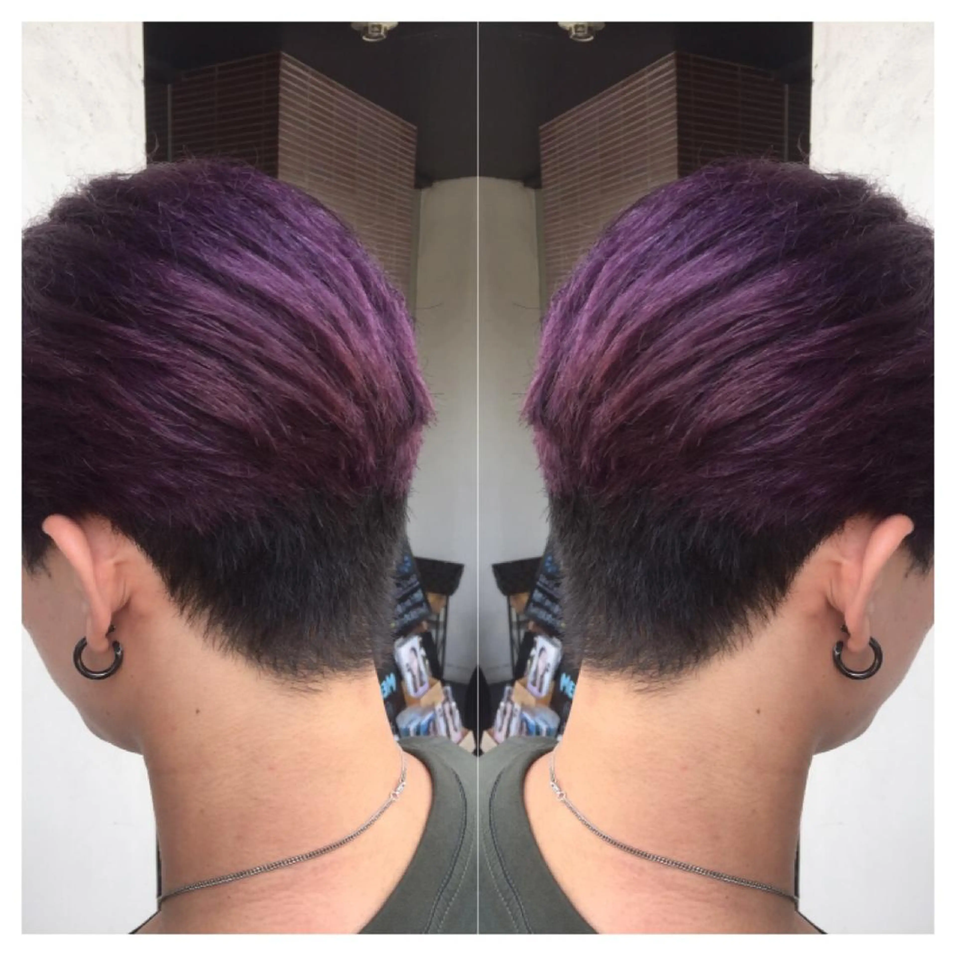 ショート カラー メンズ ラベンダーカラー ヘアカラー 髪質改善/痛ませ ないカラー/西村航大のヘアスタイル