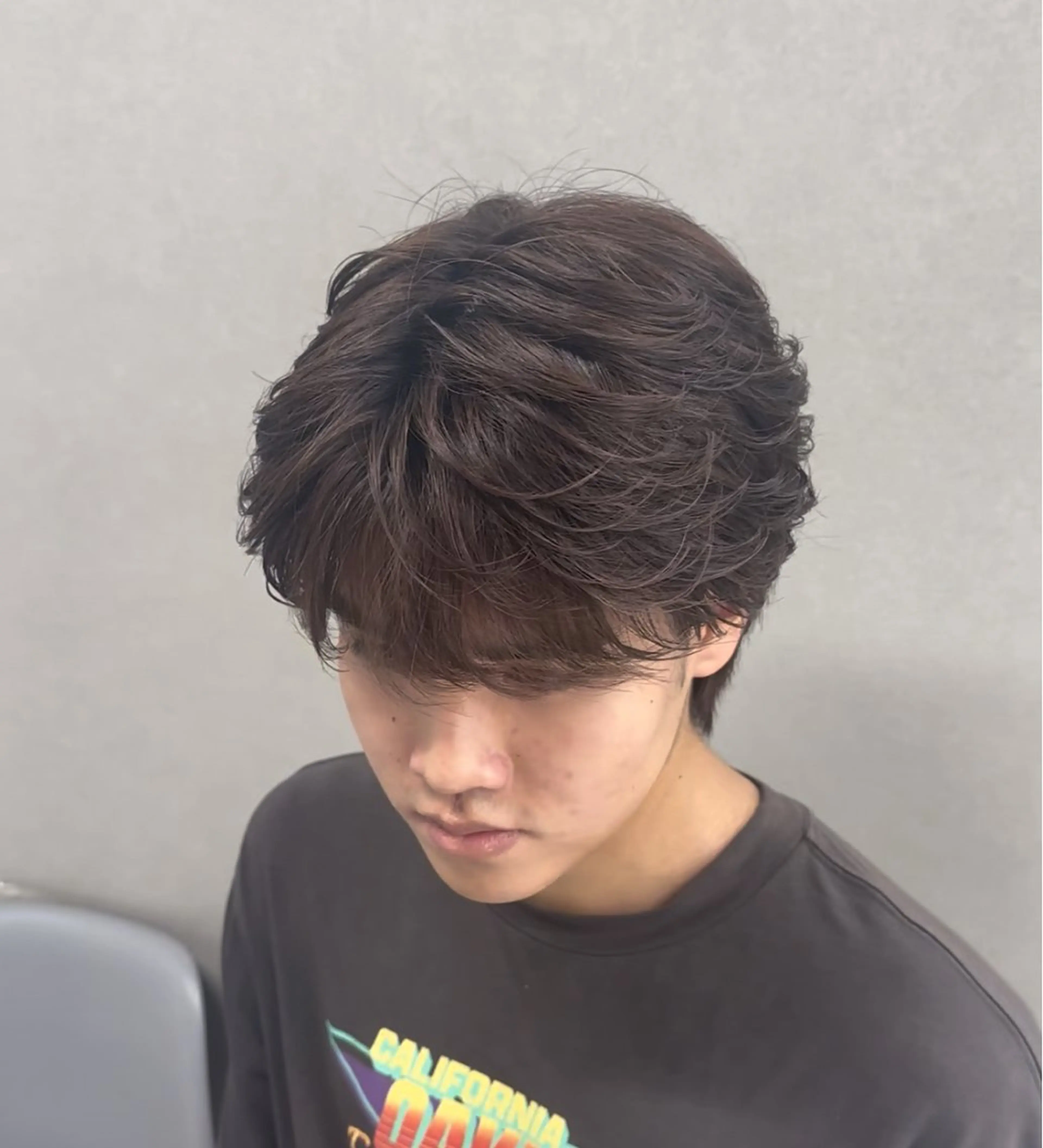 パーマ メンズ カット ニュアンス/フェザー /ウルフ/伶馬のヘアスタイル