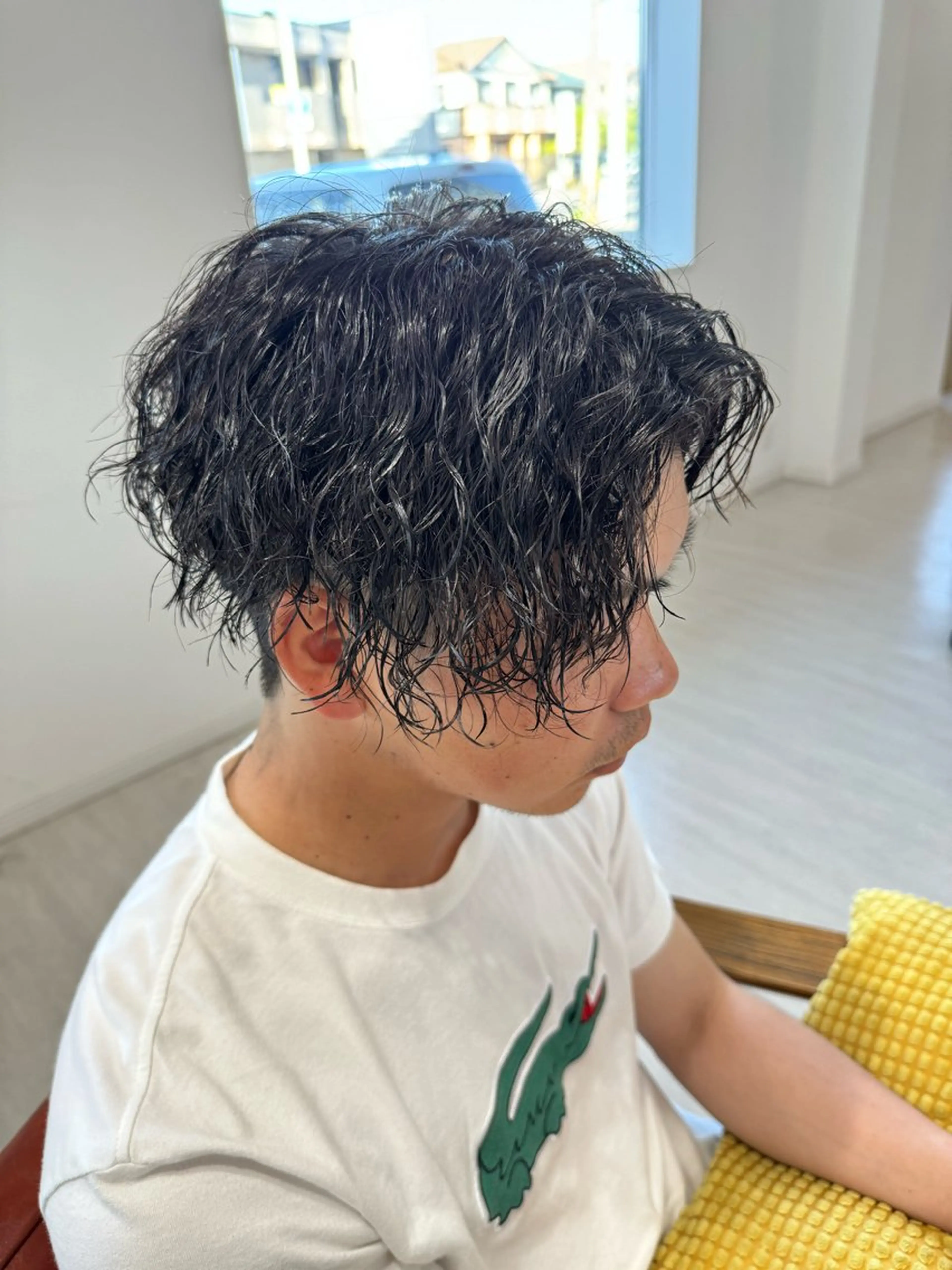 ショート パーマ メンズ ハイトーン/外国人風 カラー/メンズパーマのヘアスタイル