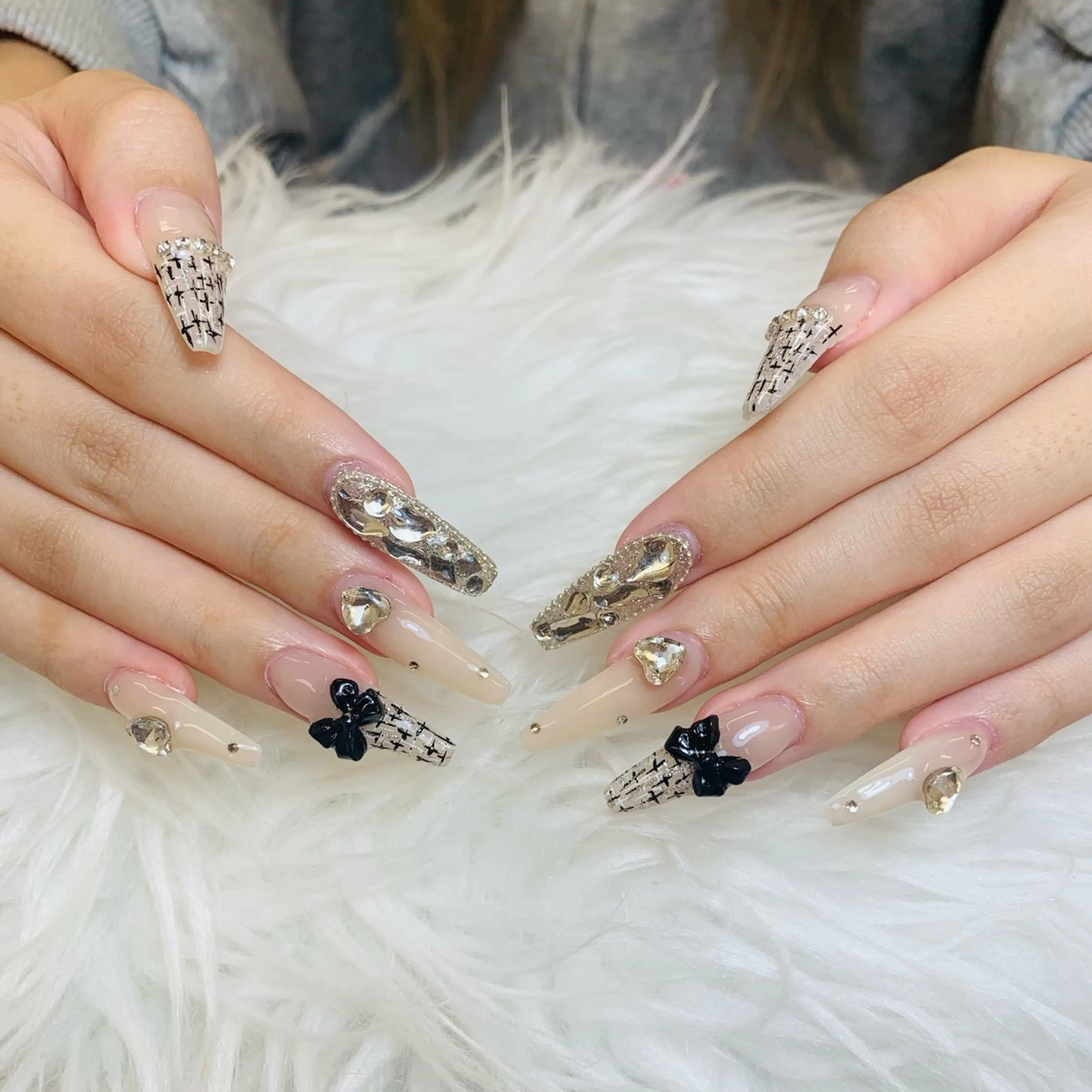 ネイル チークネイル 長さ出し フラッシュネイル フレンチネイル グラデーション ハンドネイル AN NAIL SALONのネイルデザイン