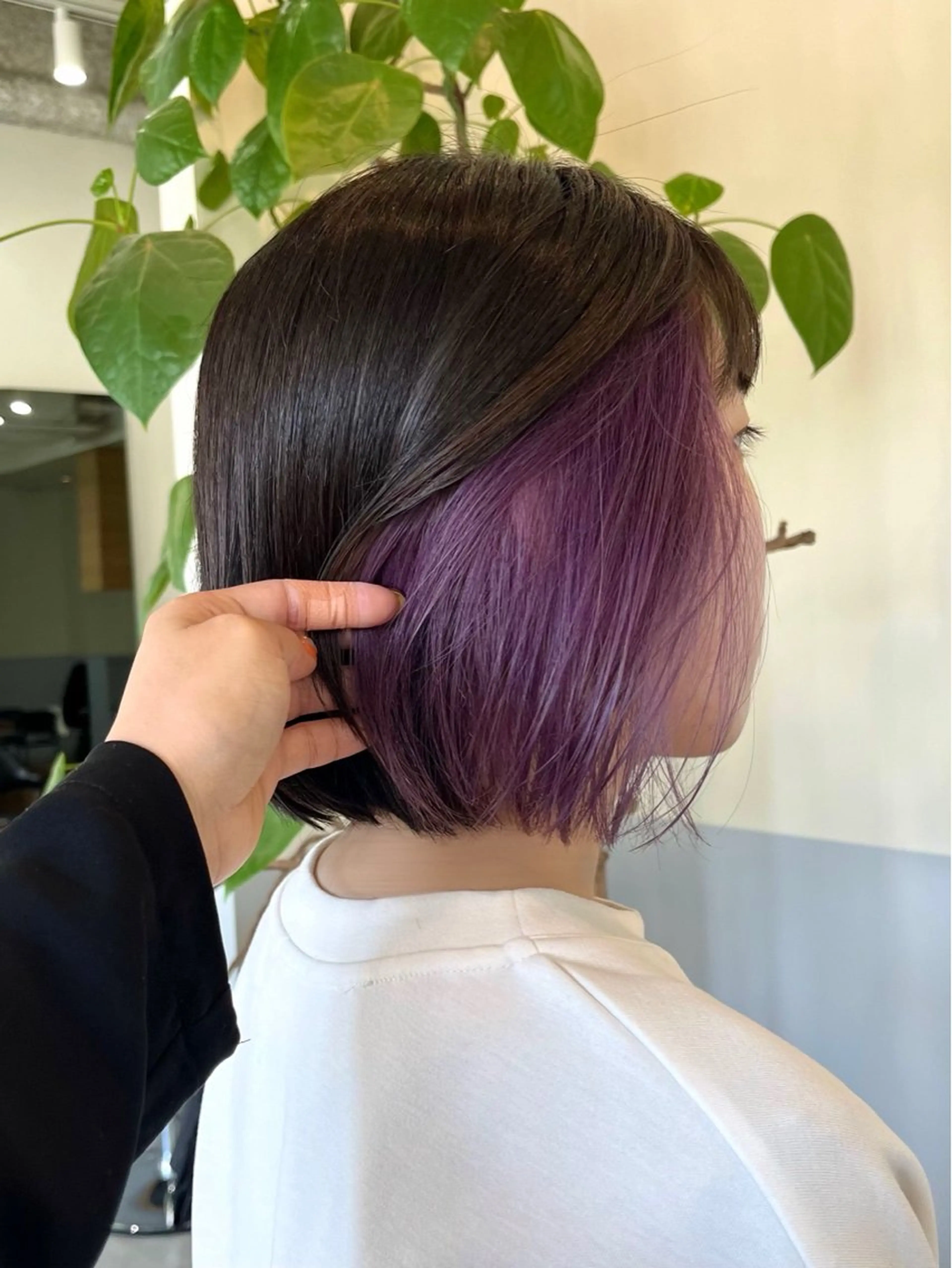ショート カラー バイオレットカラー ノエ/ インナーカラー/高岳のヘアスタイル