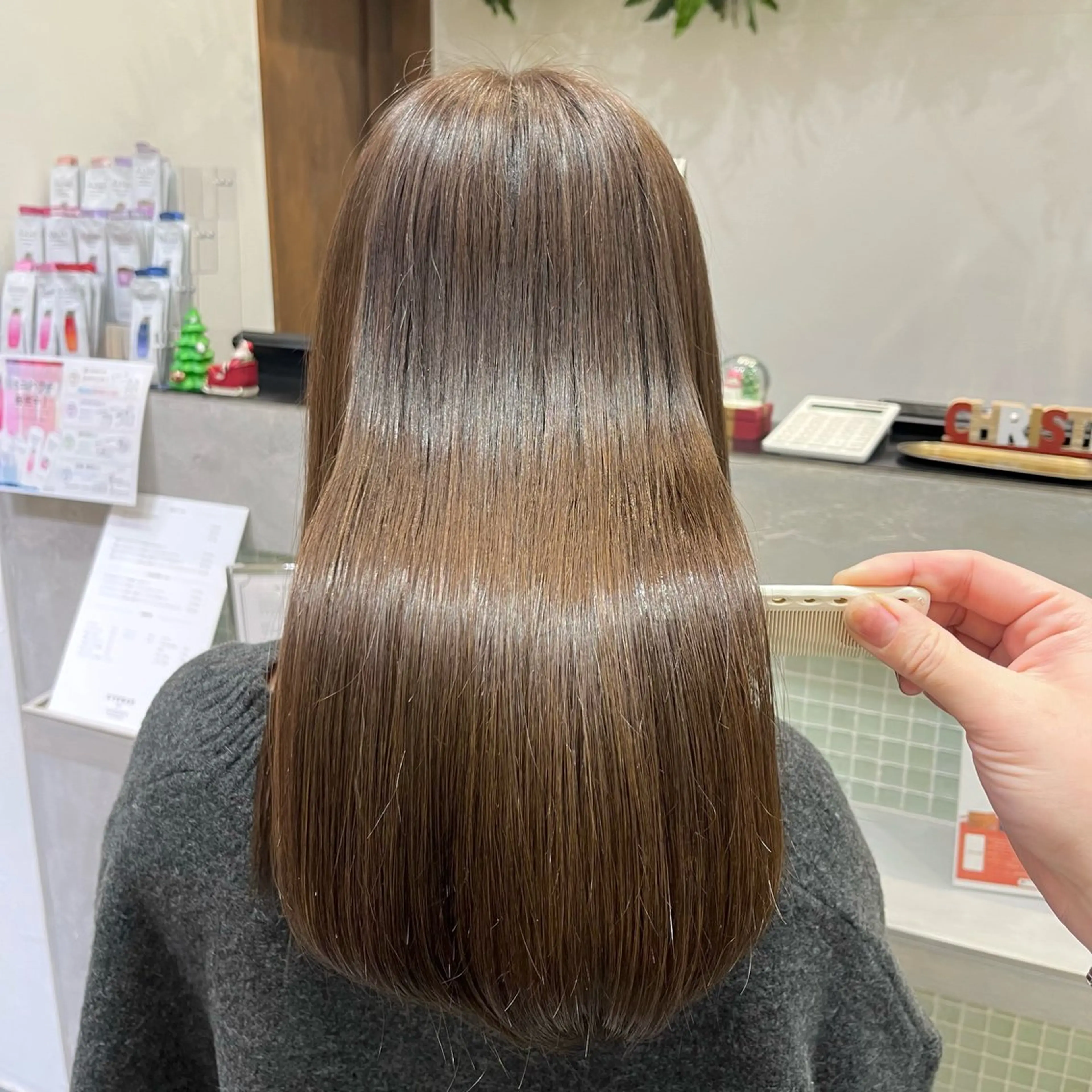 カラー かわいいを+🎀𖤐 上品hair/ 星愛のヘアスタイル