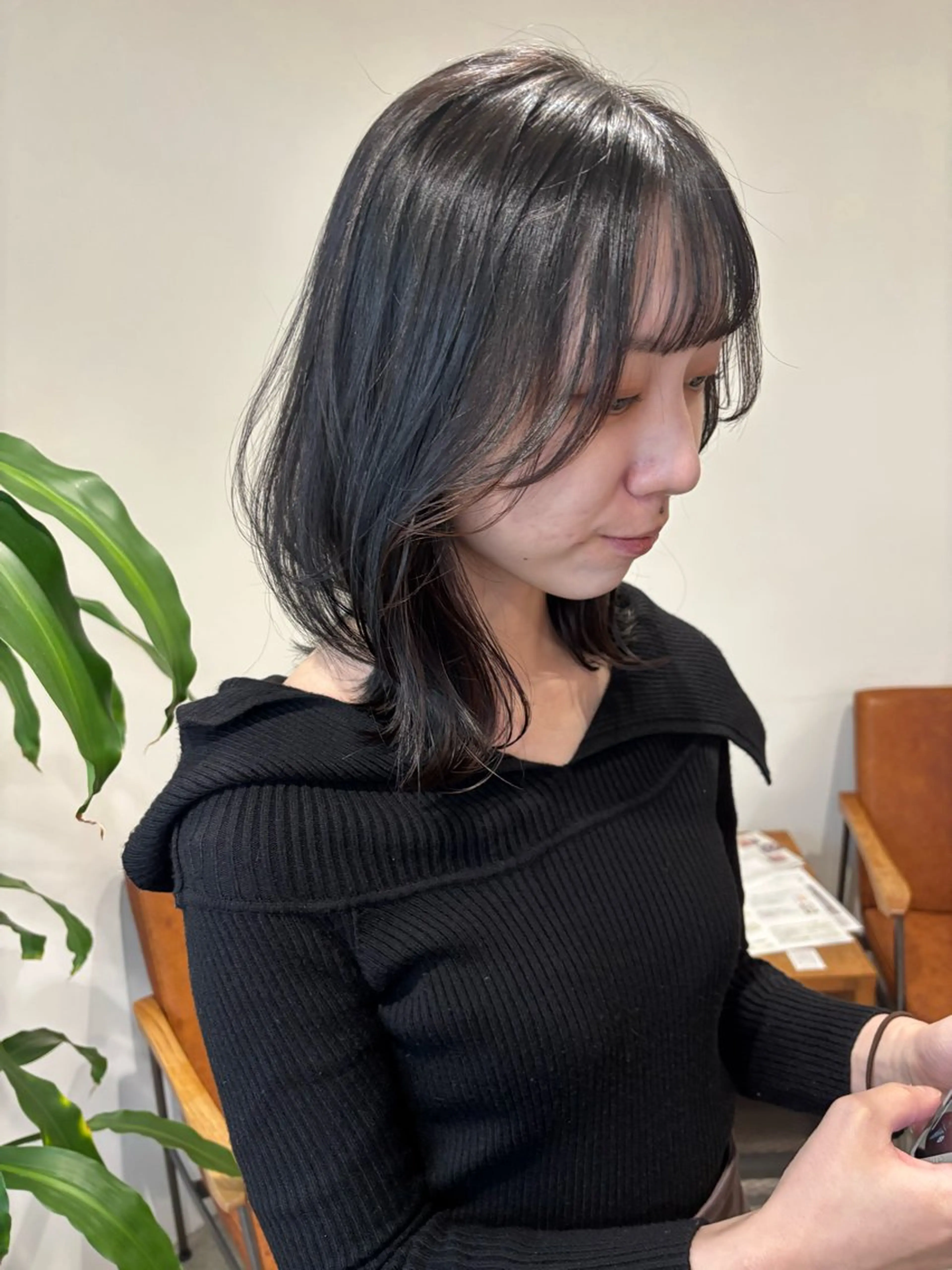 ミディアム レイヤーカット 梅田美容室/カット /Maoのヘアスタイル