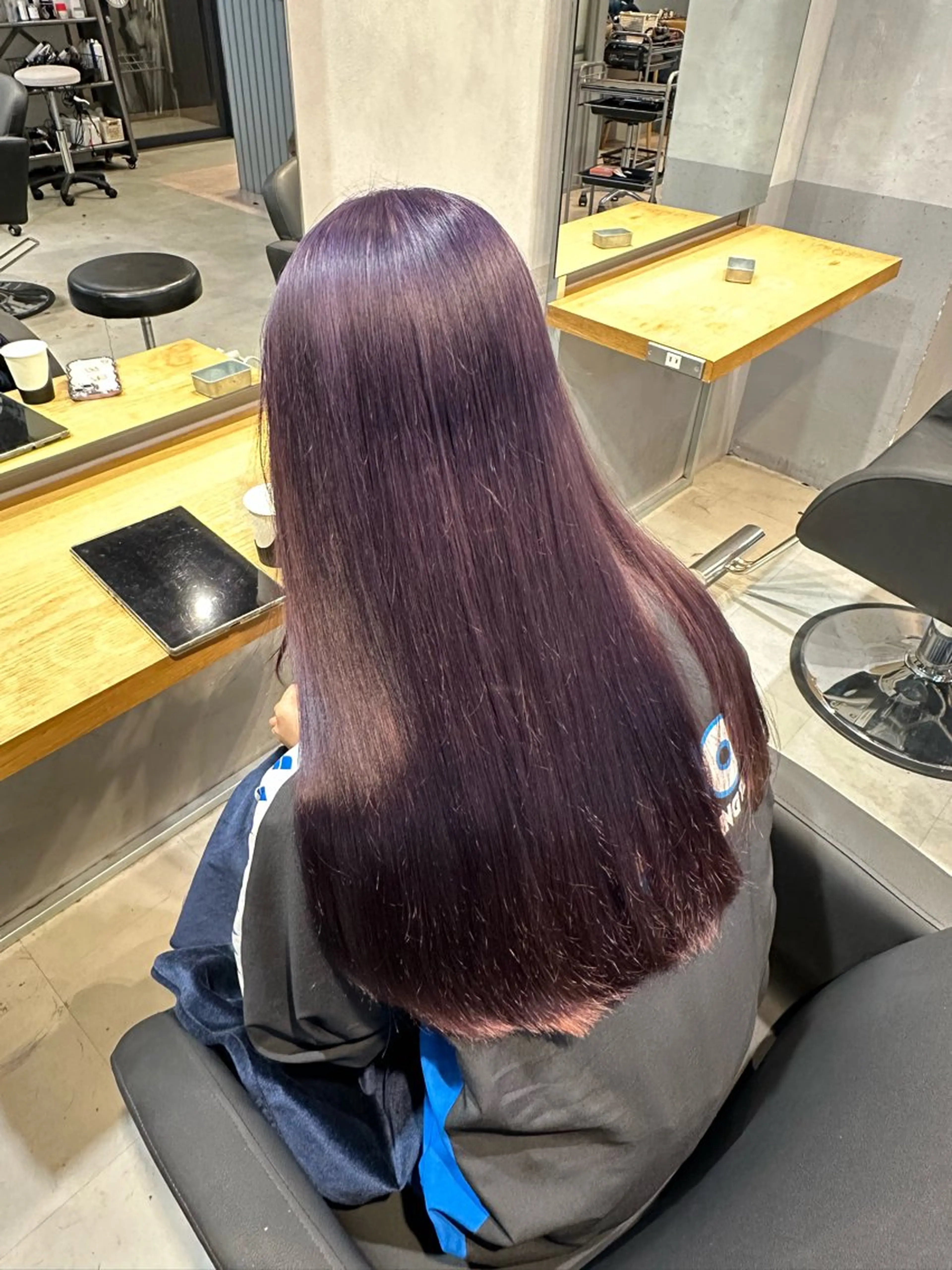 ロング カラー ヘアカラー トリートメント 💖ハイライト/ハイ トーン💖MIKIのヘアスタイル