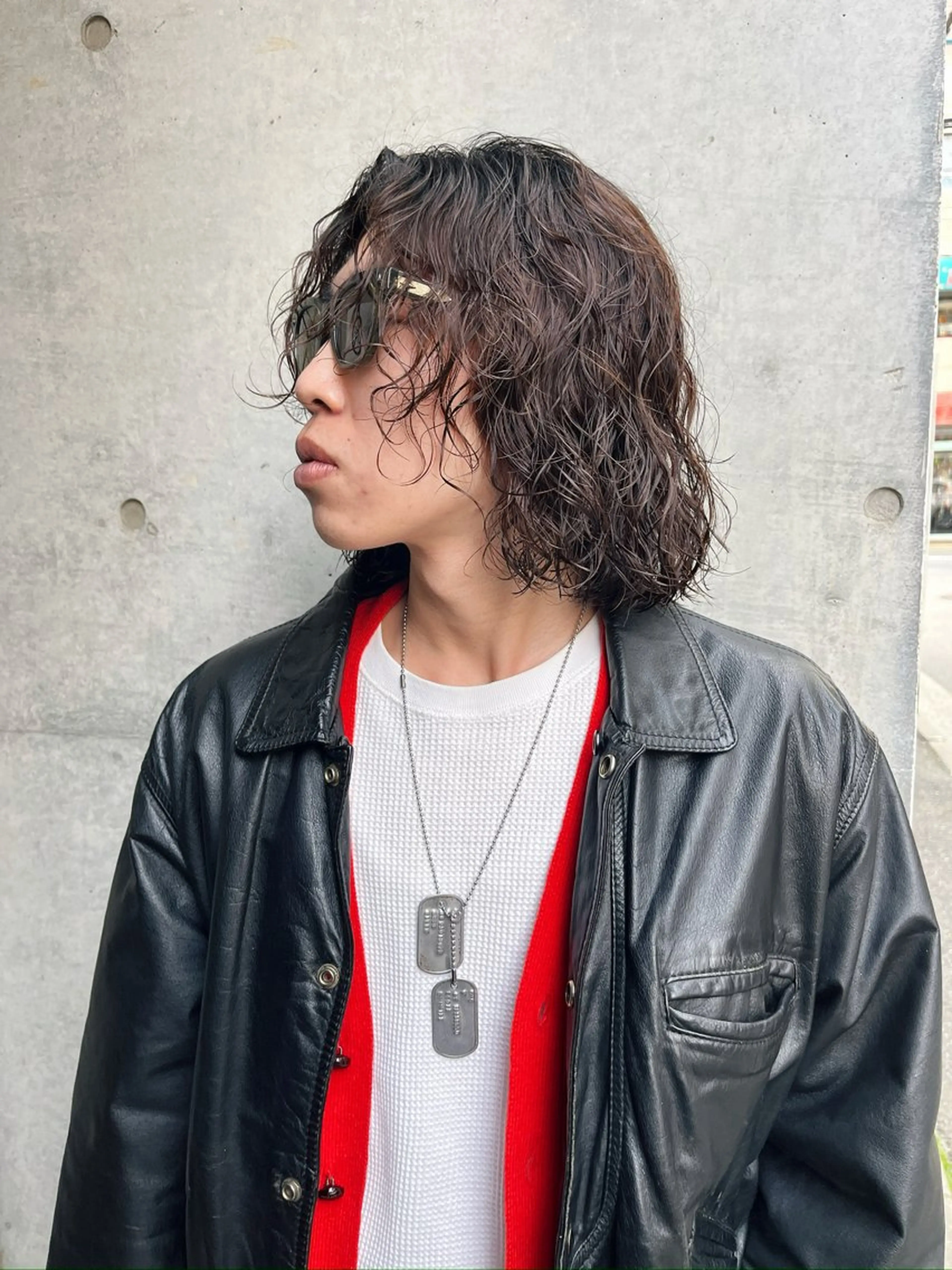 ミディアム パーマ メンズ ボブとパーマの達人 /美容室難民の方是非のヘアスタイル