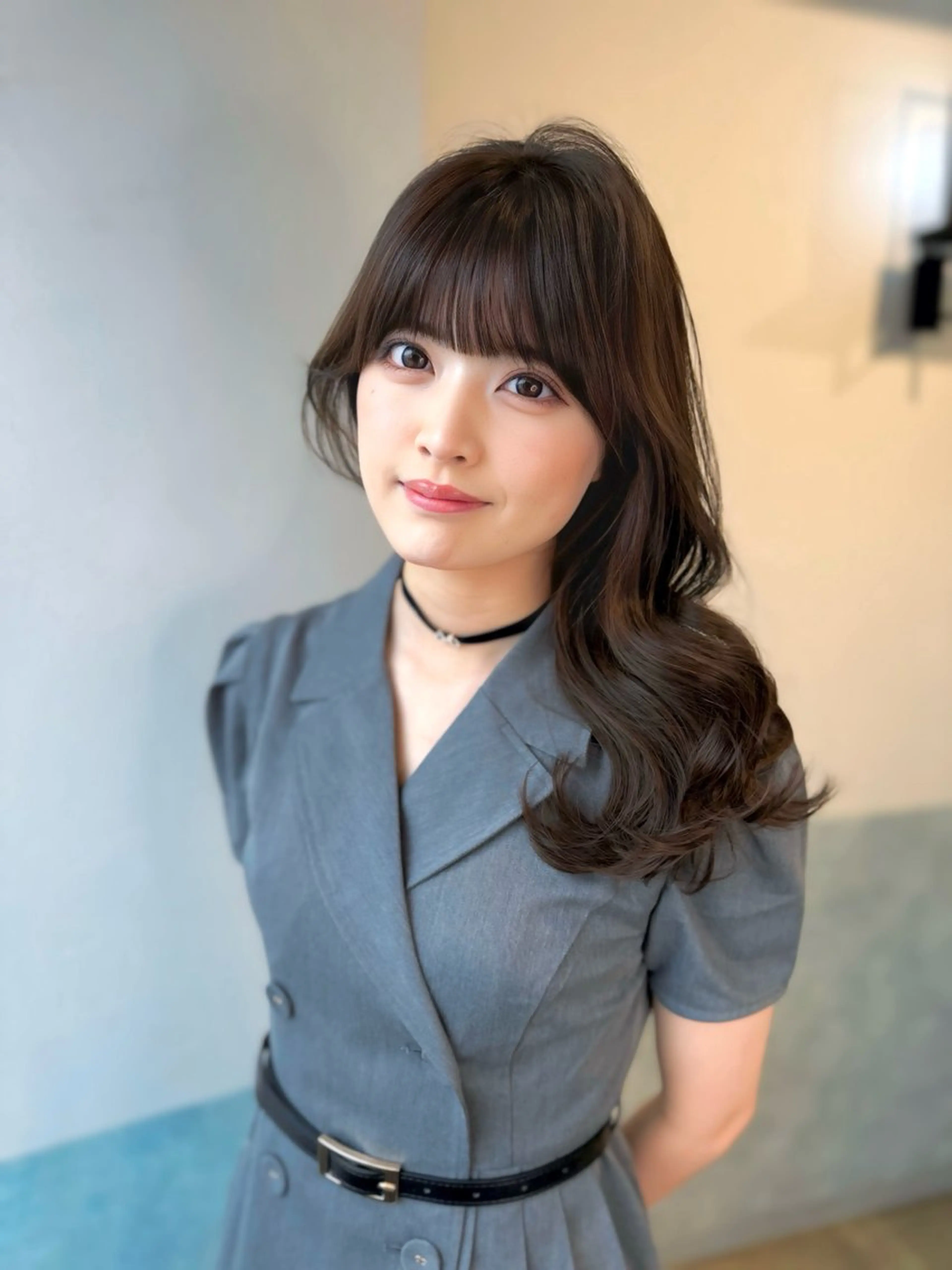 🩶ダメージが気になる方オススメ🩶カット&艶カラー&FLOWDIAトリートメントの写真