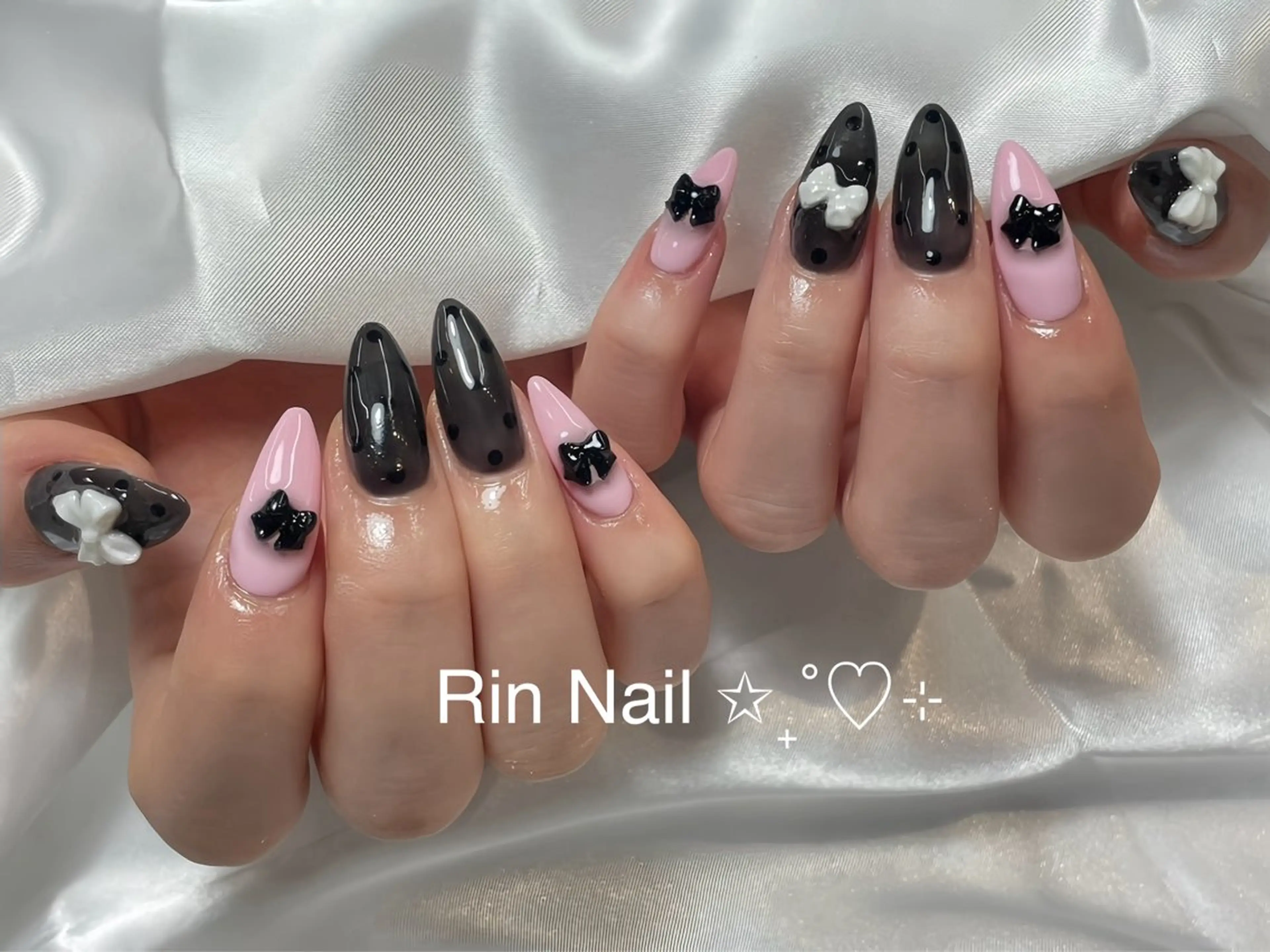 ネイル アートネイル ジェルネイル ロングネイル ニュアンスネイル スカルプネイル ハンドネイル Rin Nail 新大久保店のネイルデザイン