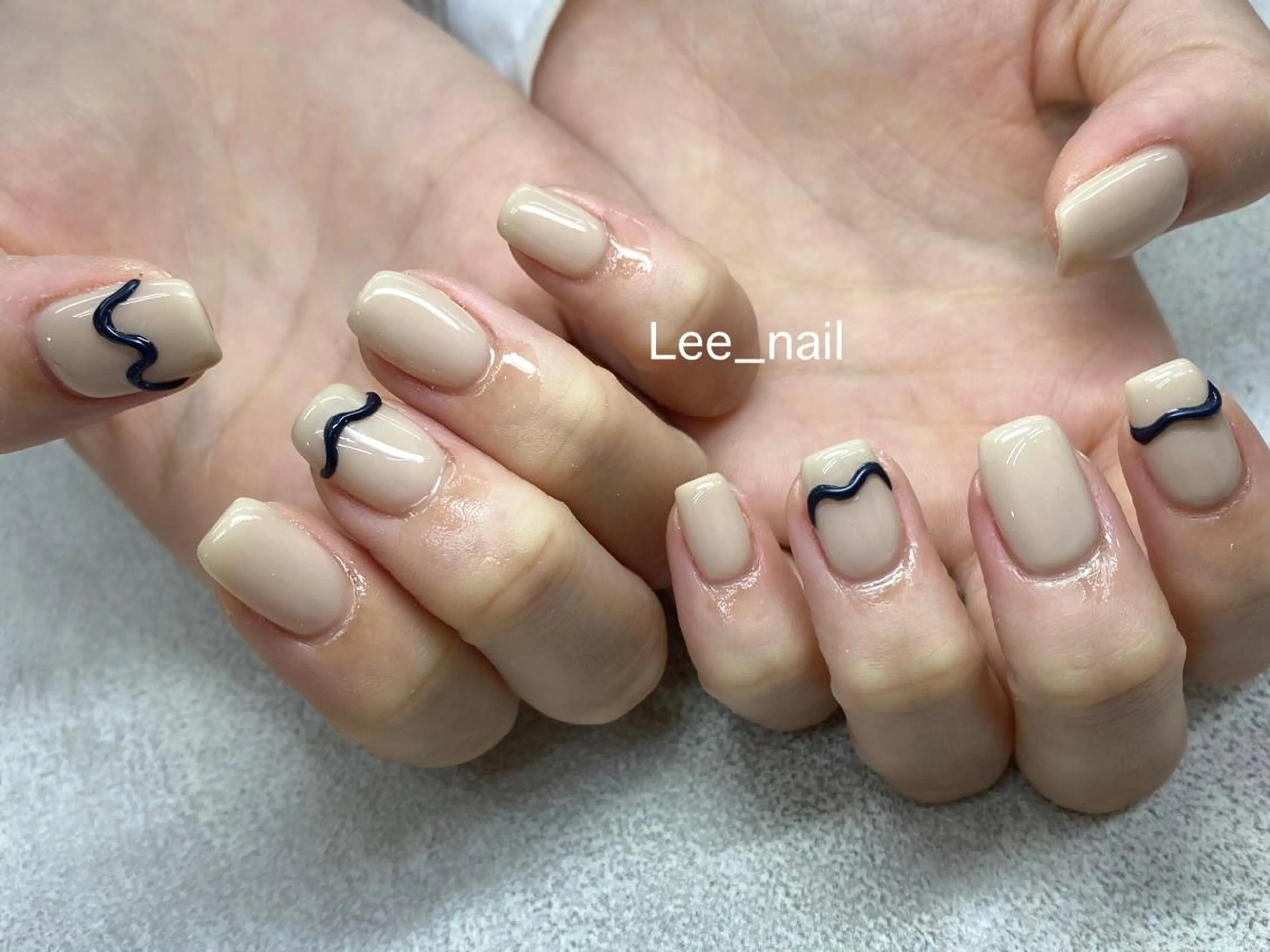 ネイル アートネイル ニュアンスネイル ワンカラーネイル ハンドネイル Lee_ nailのネイルデザイン
