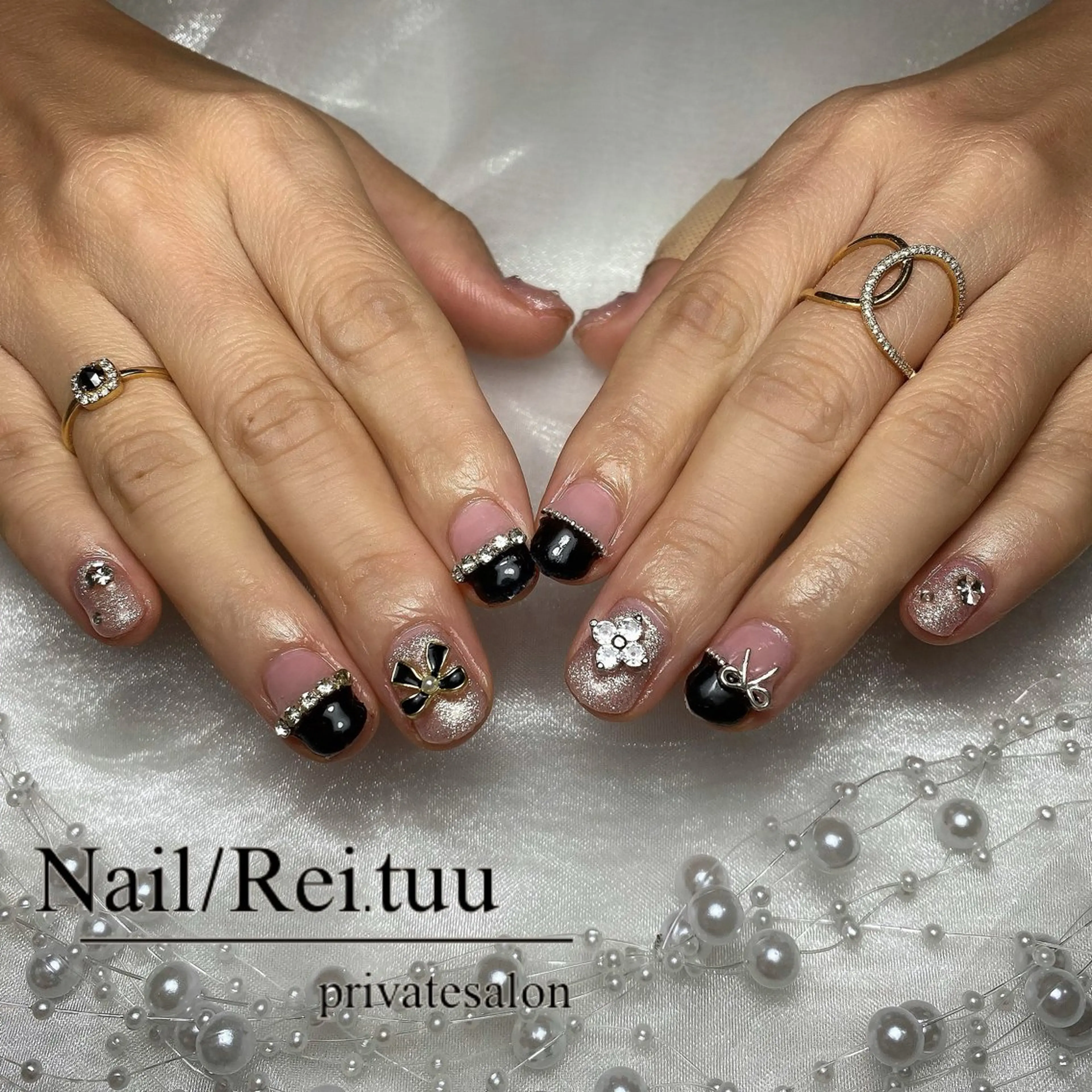 ネイル チークネイル フラッシュネイル フットネイル フレンチネイル グラデーション Nailsalon / Rei.tuuのネイルデザイン