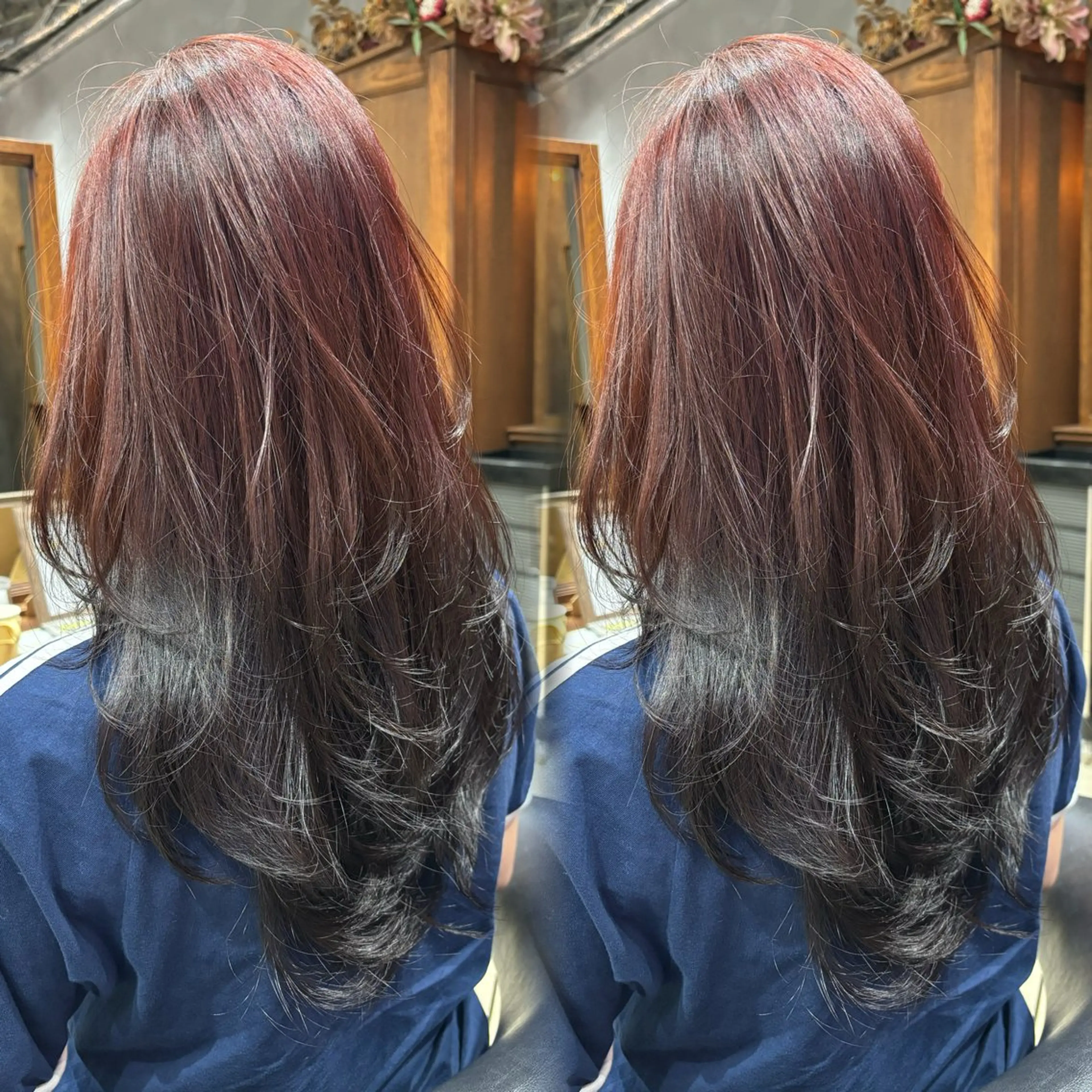 ロング 縮毛矯正/レイヤー 松田空優哉のヘアスタイル