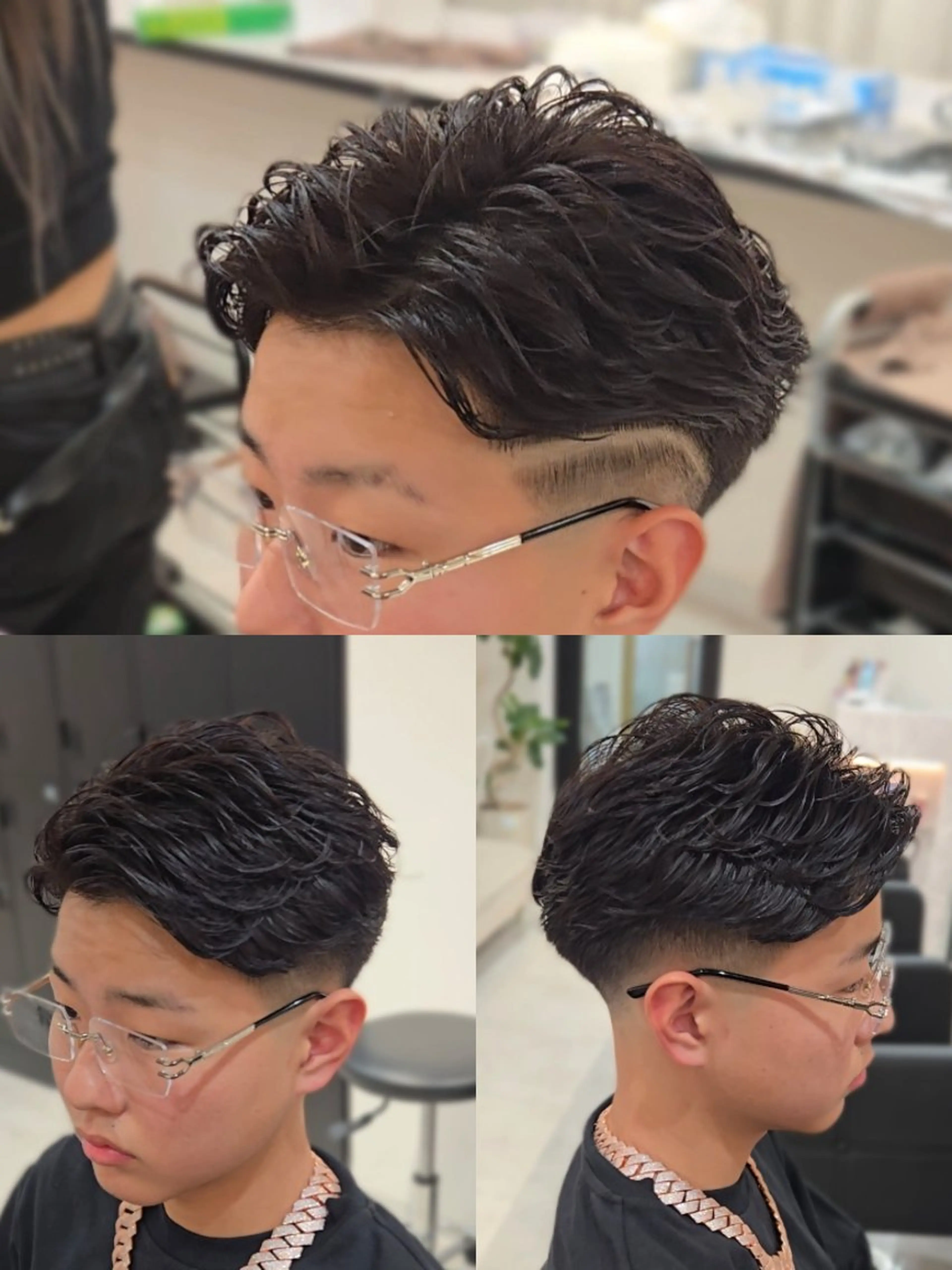 パーマ ショート ショートヘア カット パーマ ヘアセット LEN名古屋/パーマ 海外ヘア/メンズ特化のヘアスタイル