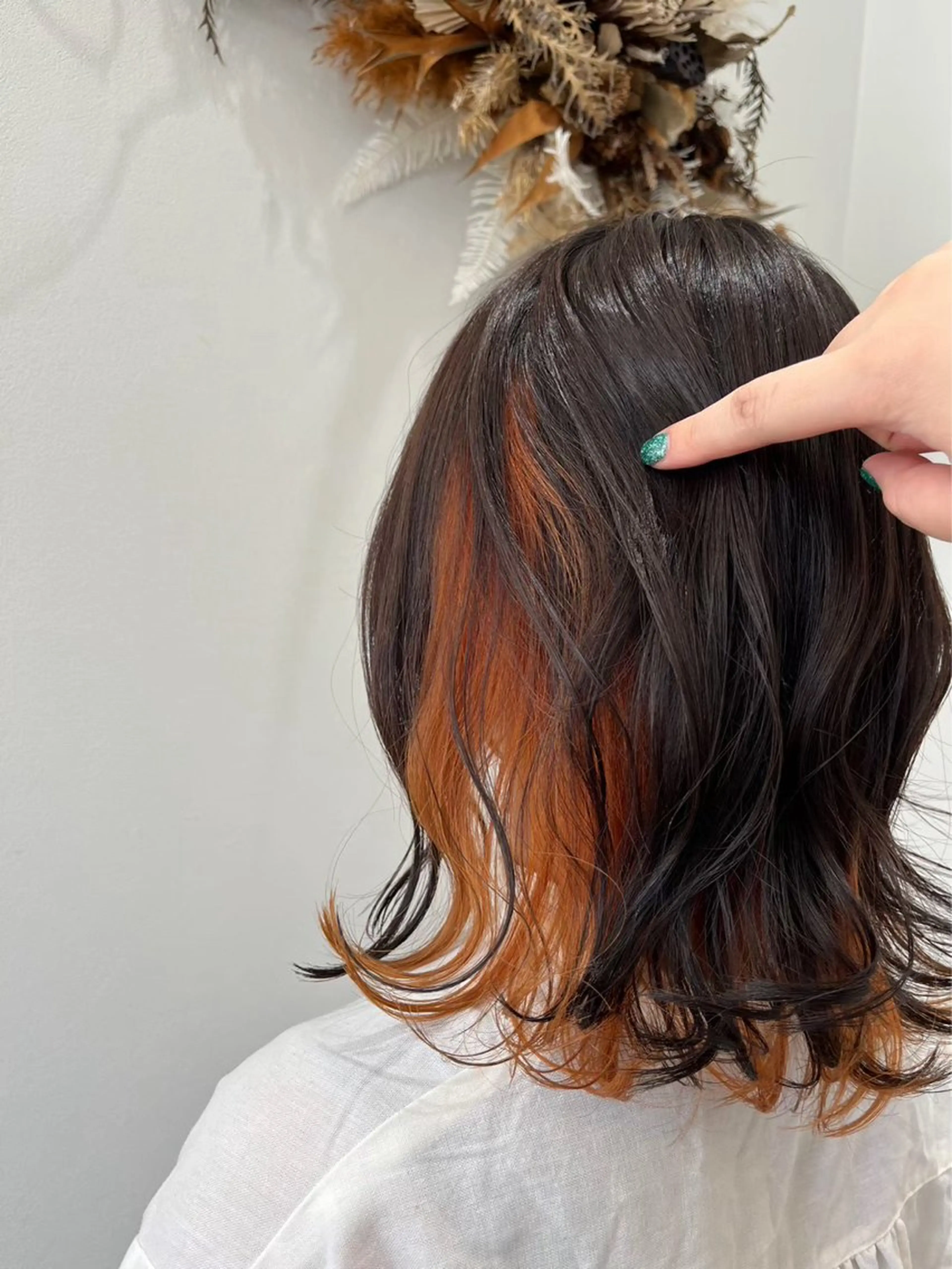 ミディアム カラー インナーカラー YURA bisou hairのマツエク・マツパデザイン