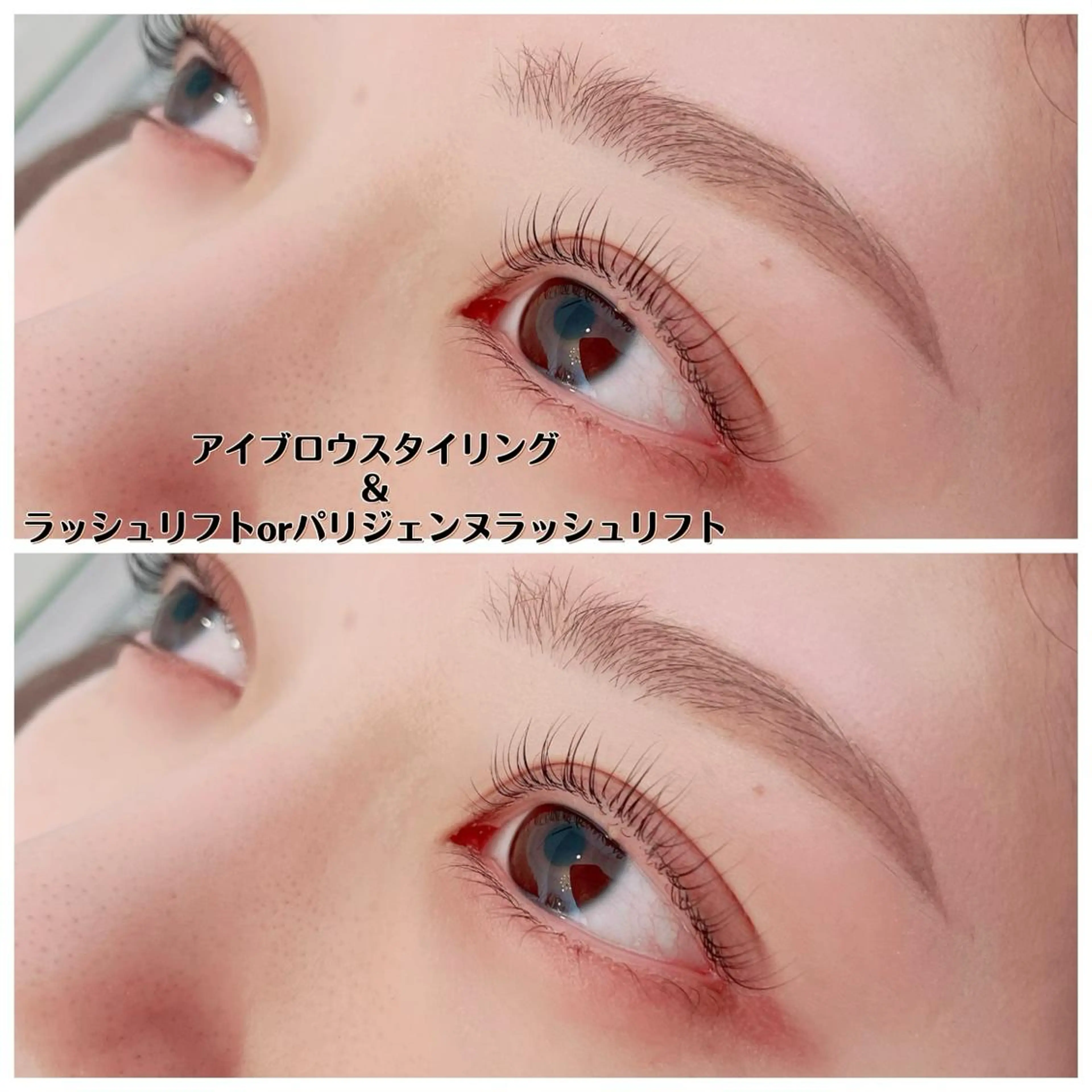 アイブロウWAX+ラッシュリフト(パリジェンヌ+500円)再来+1000円の写真