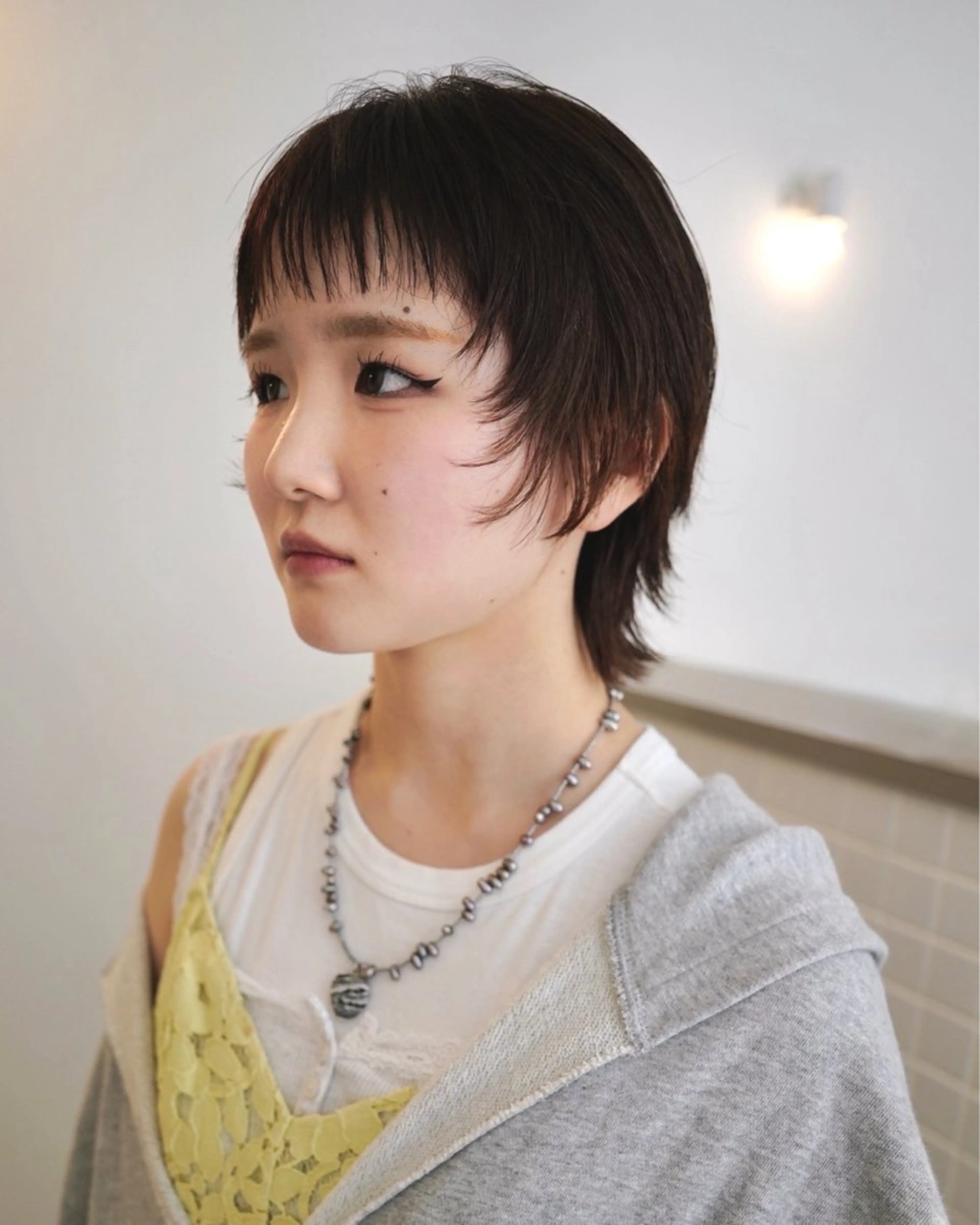 ショート カラー ブラウンカラー Kaito🐶/ボブ /レイヤー/デザインのヘアスタイル