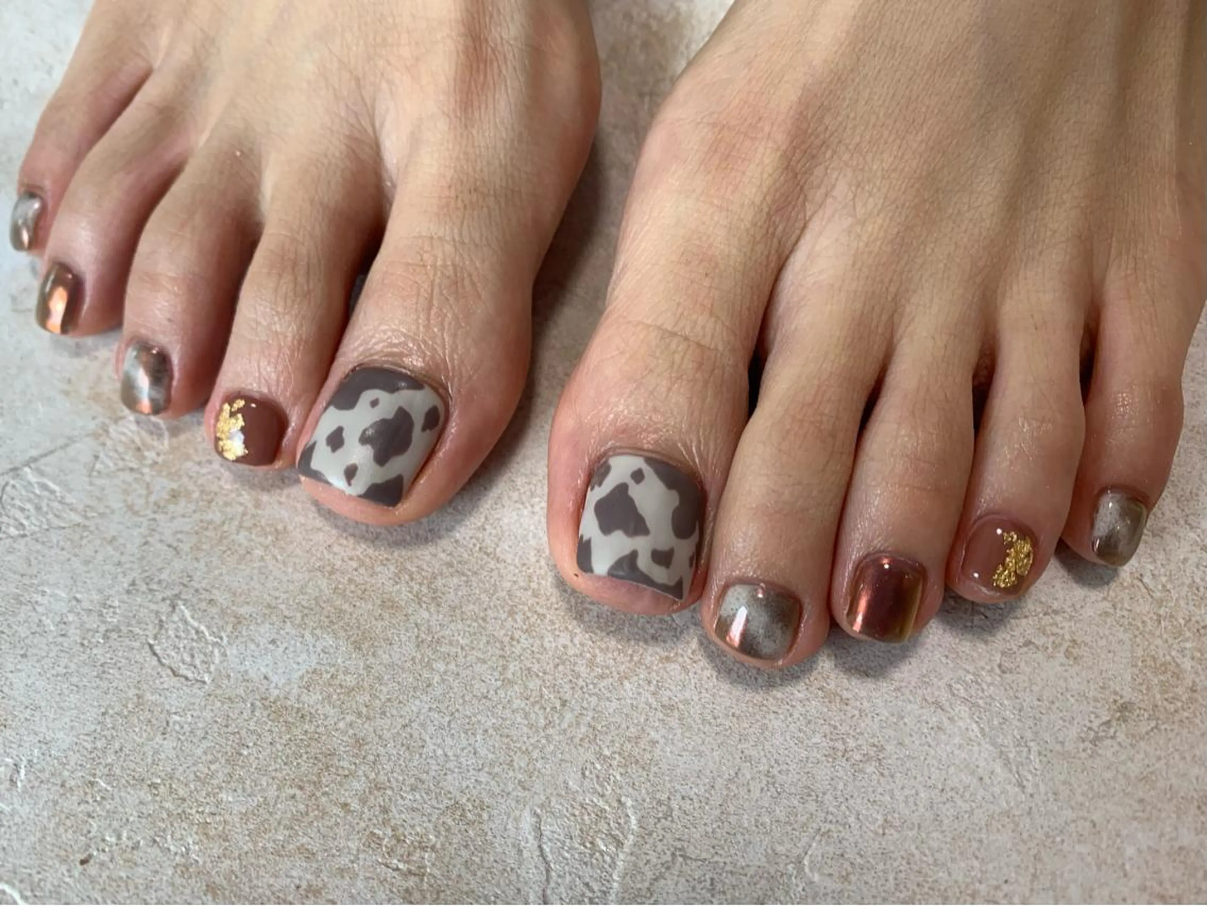 ショート ネイル フットネイル k. yukinoのネイルデザイン