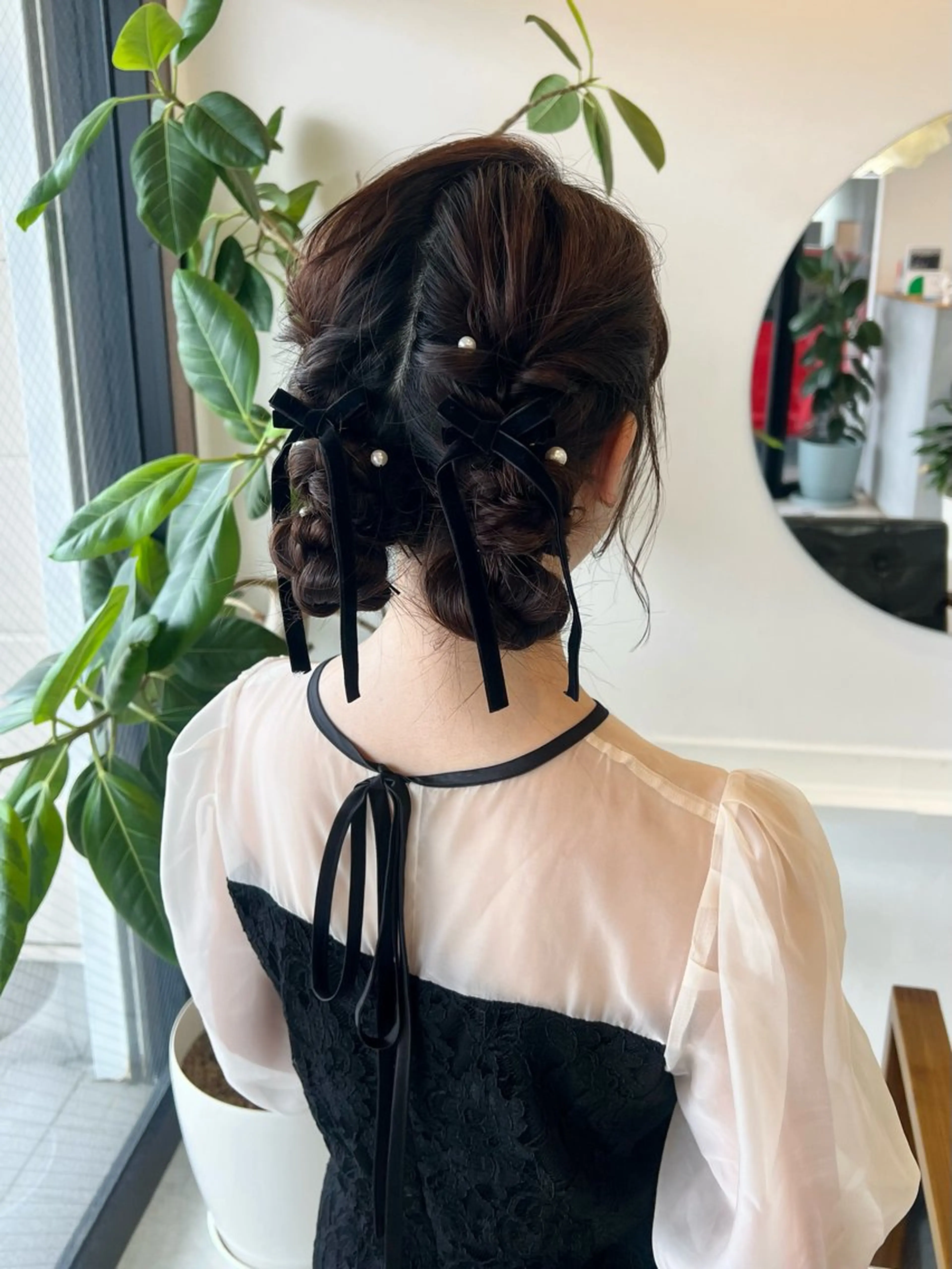 ヘアアレンジ ヘアセット カドムラ モエのマツエク・マツパデザイン