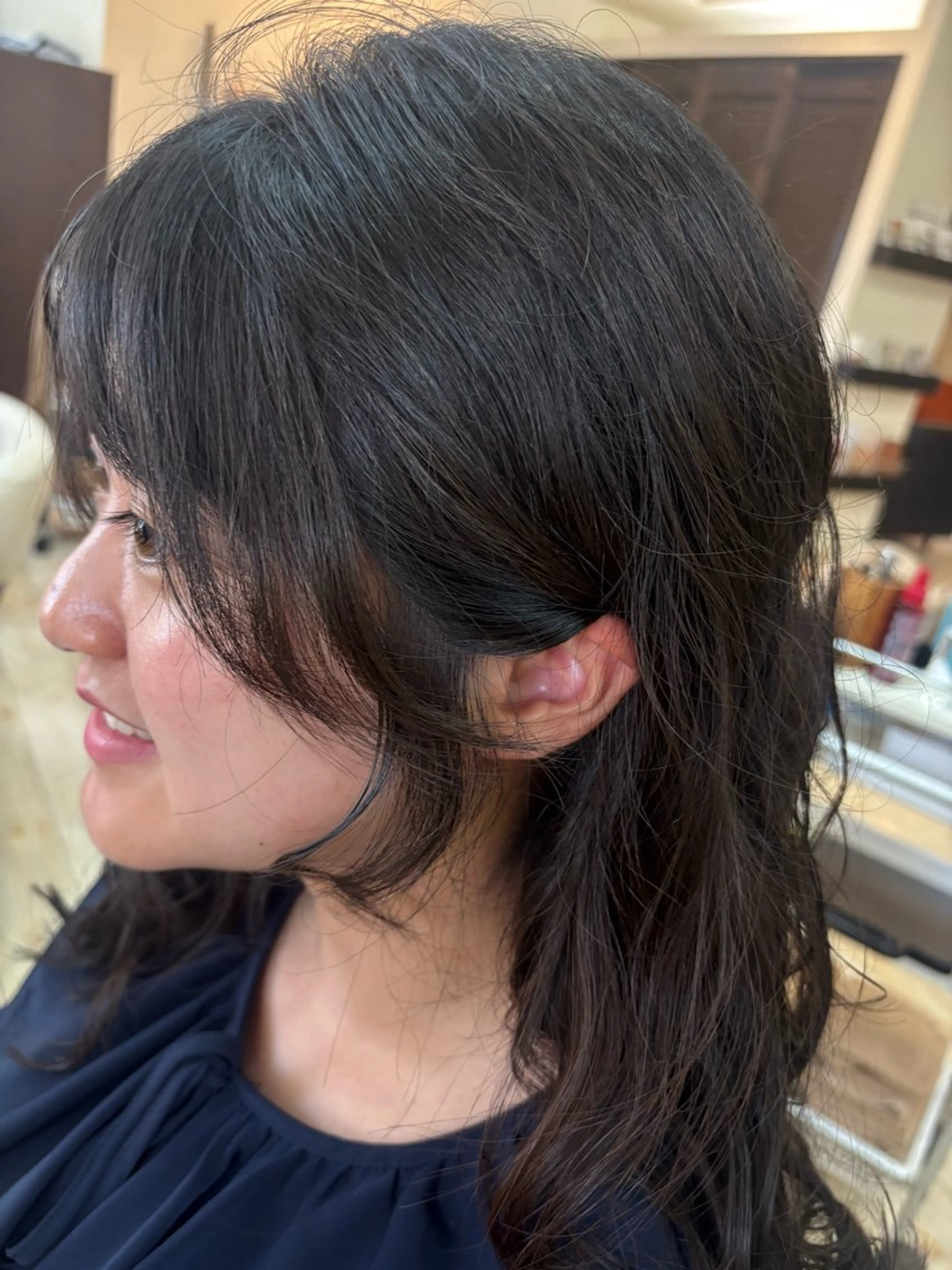 ロング パーマ カット パーマ ルプラボウ 石黒よう子のヘアスタイル