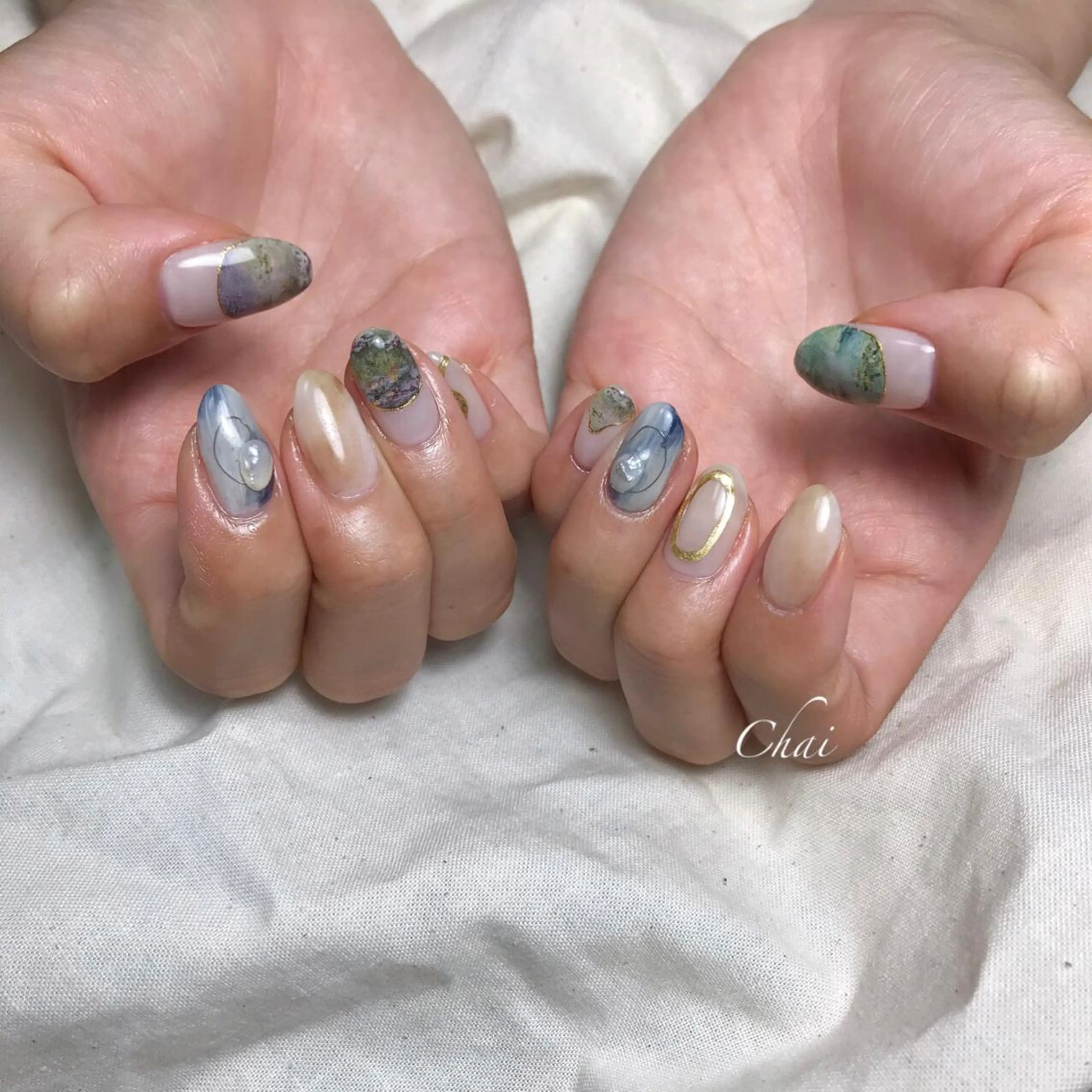 ネイル 持ち込み ハンドネイル 💅chainail _aiのネイルデザイン