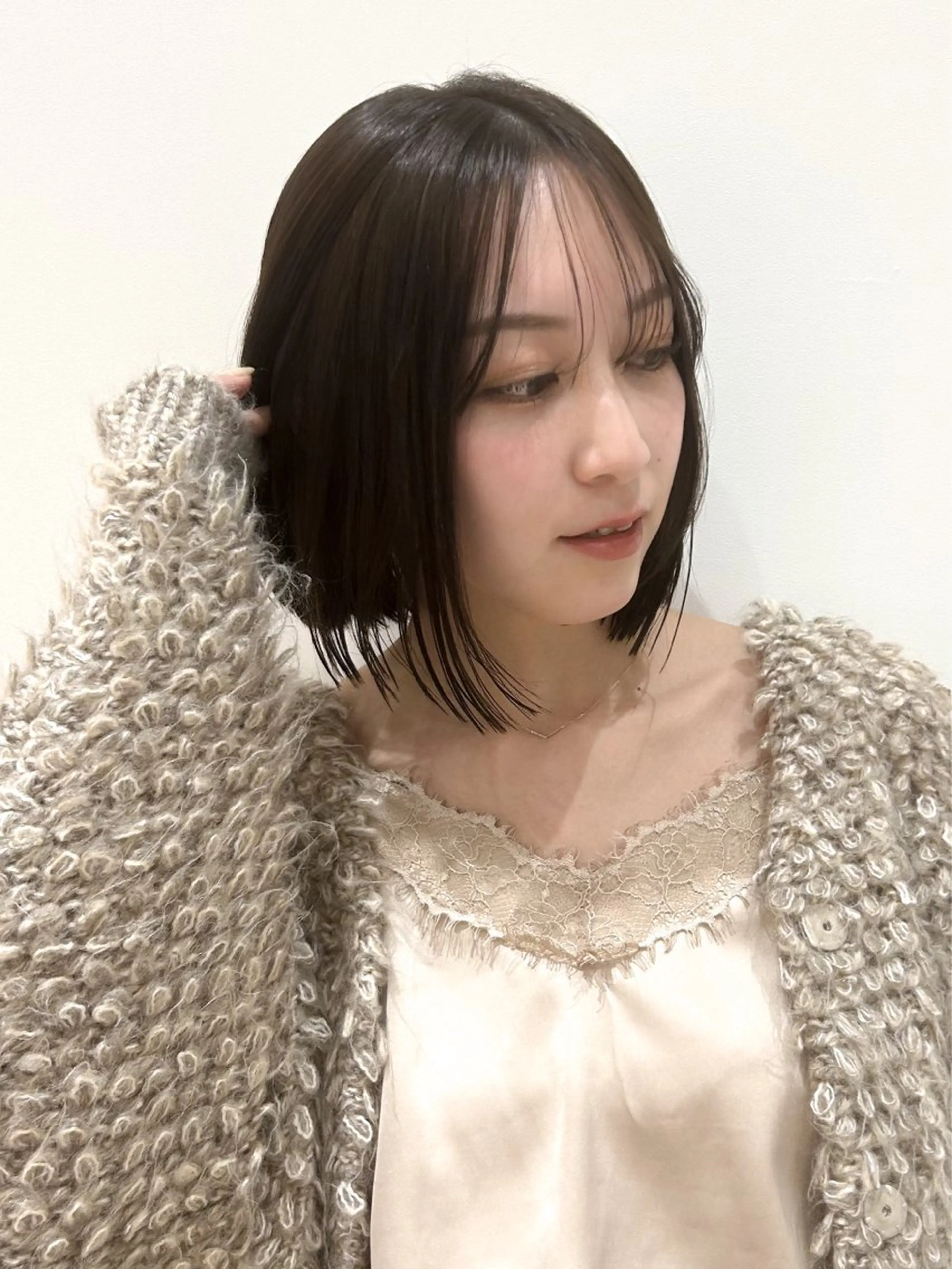 ミディアム 淡路上新庄/髪質改善 .艶カラー/野口春貴のヘアスタイル