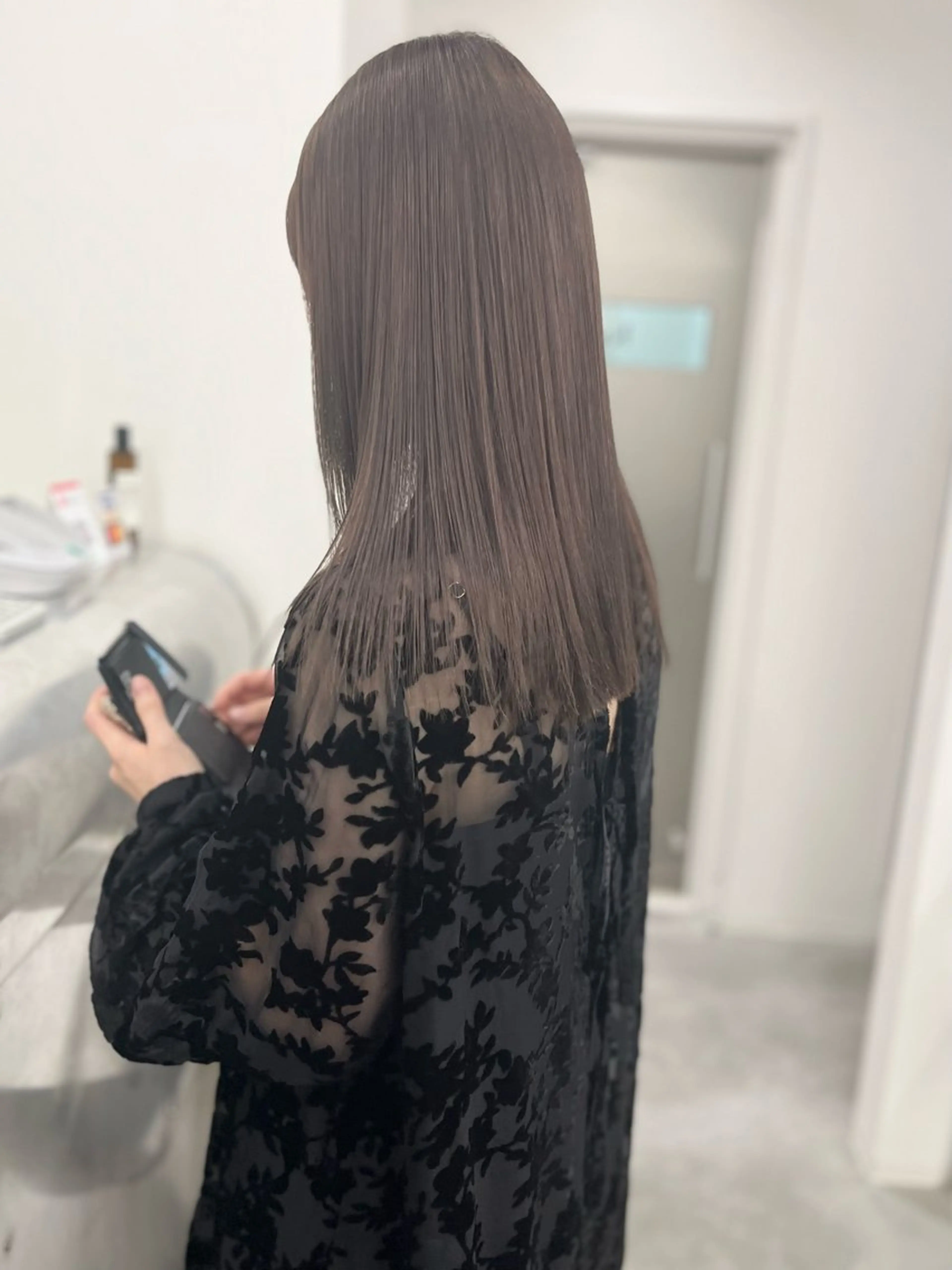 セミロング カラー トリートメント KEPKA ヤマグチ 天神 今泉のヘアスタイル