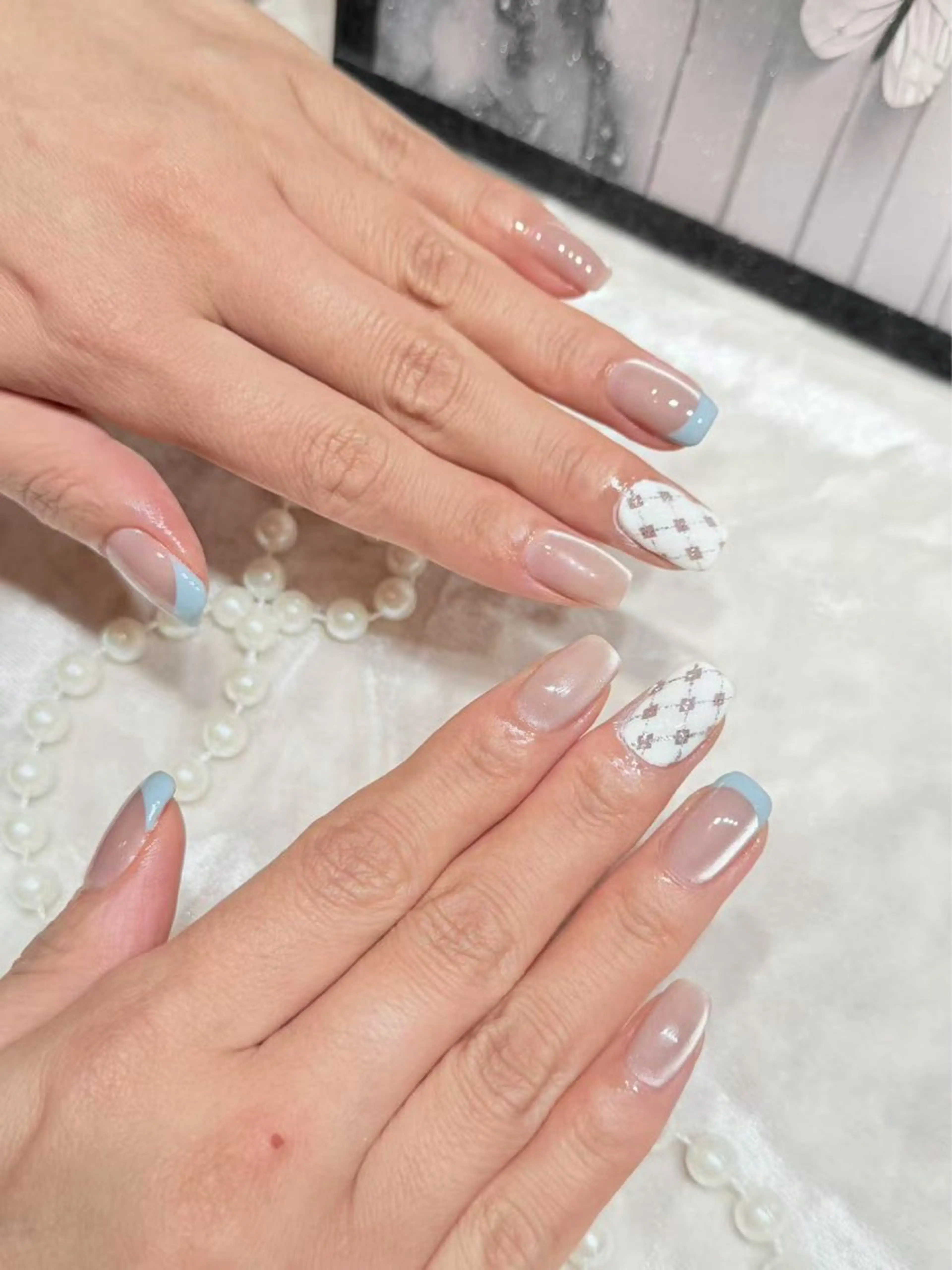 ネイル アートネイル フットネイル ジェルネイル ハート マグネットネイル Babarla Nailのネイルデザイン