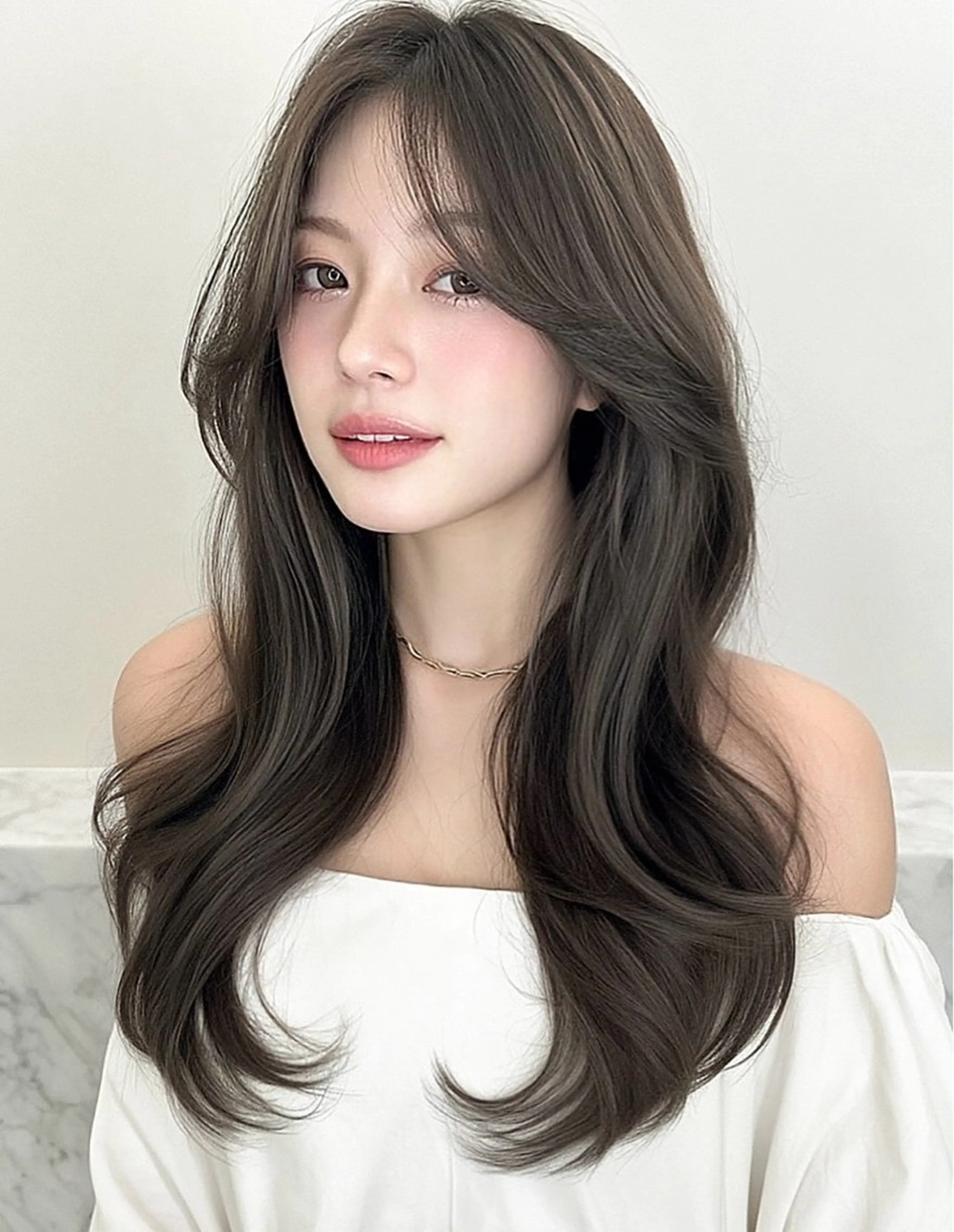 セミロング 天神橋筋　髪質改善 縮毛矯正　中川将彰のヘアスタイル