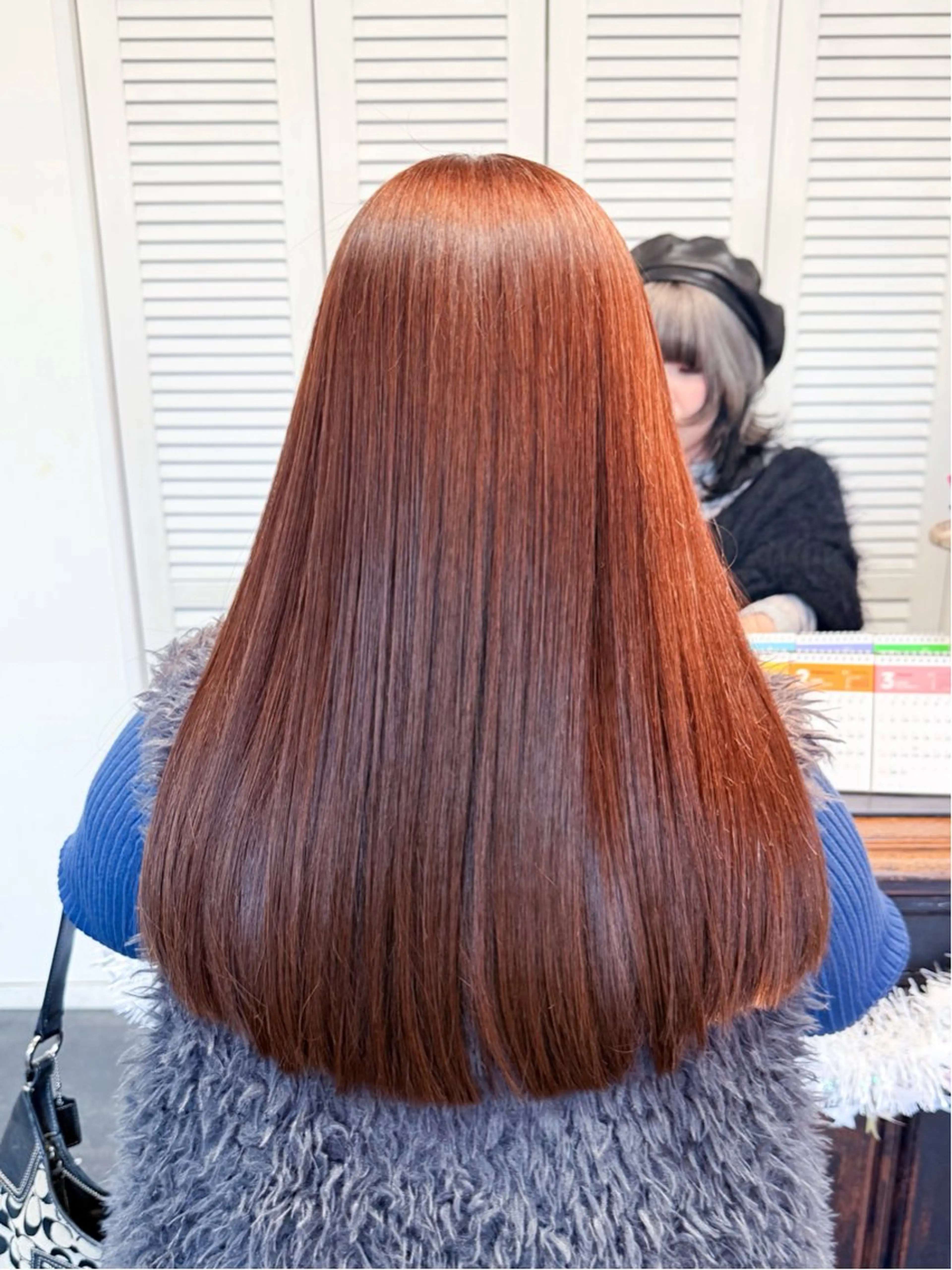 ロング 縮毛矯正 set-up 中庄 kaede🧸のヘアスタイル