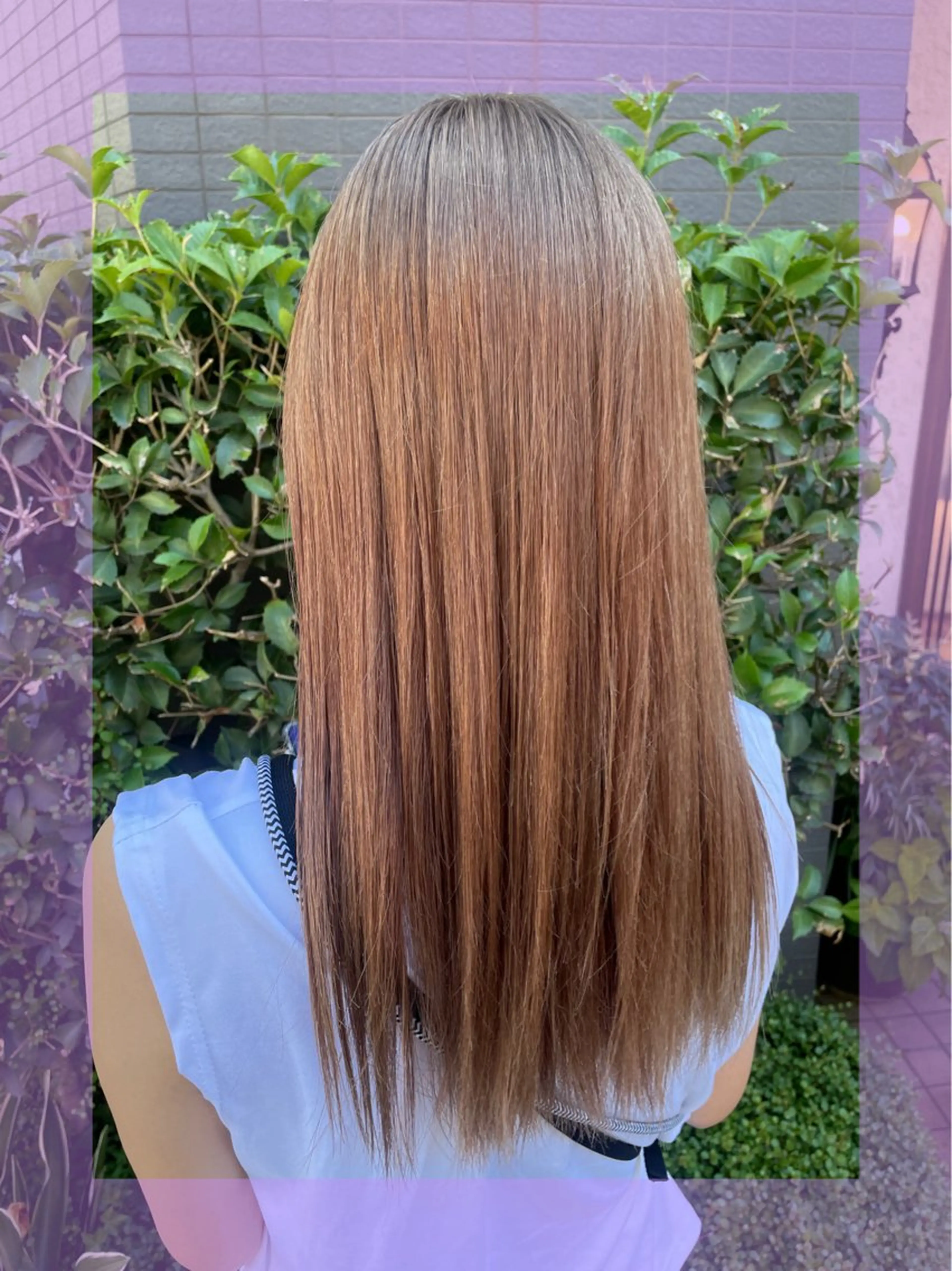 ロング カラー ヘアアレンジ ベージュカラー ブリーチ♡メンズ マッシュ♡MIUのヘアスタイル