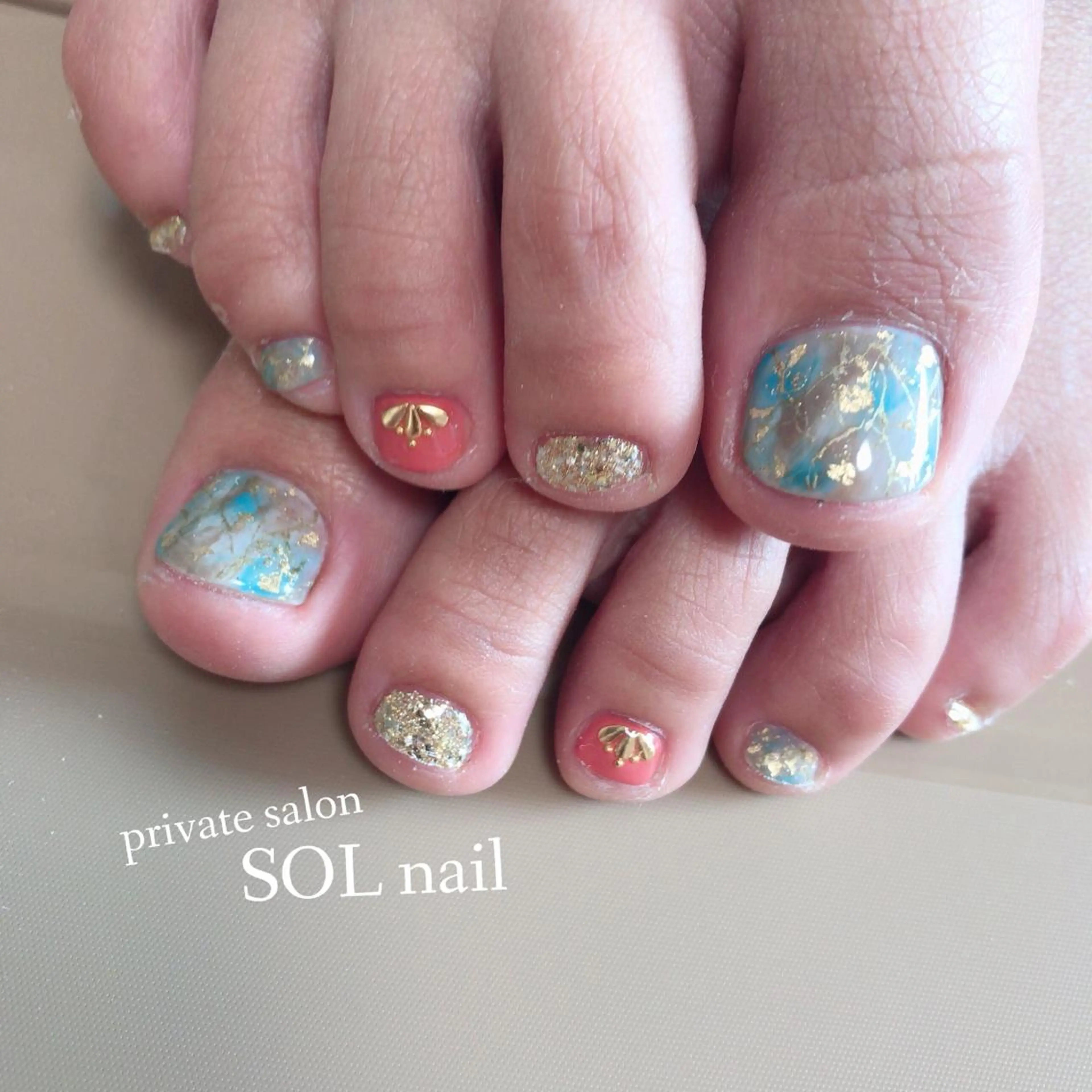 ネイル フットネイル SOL NAILのネイルデザイン