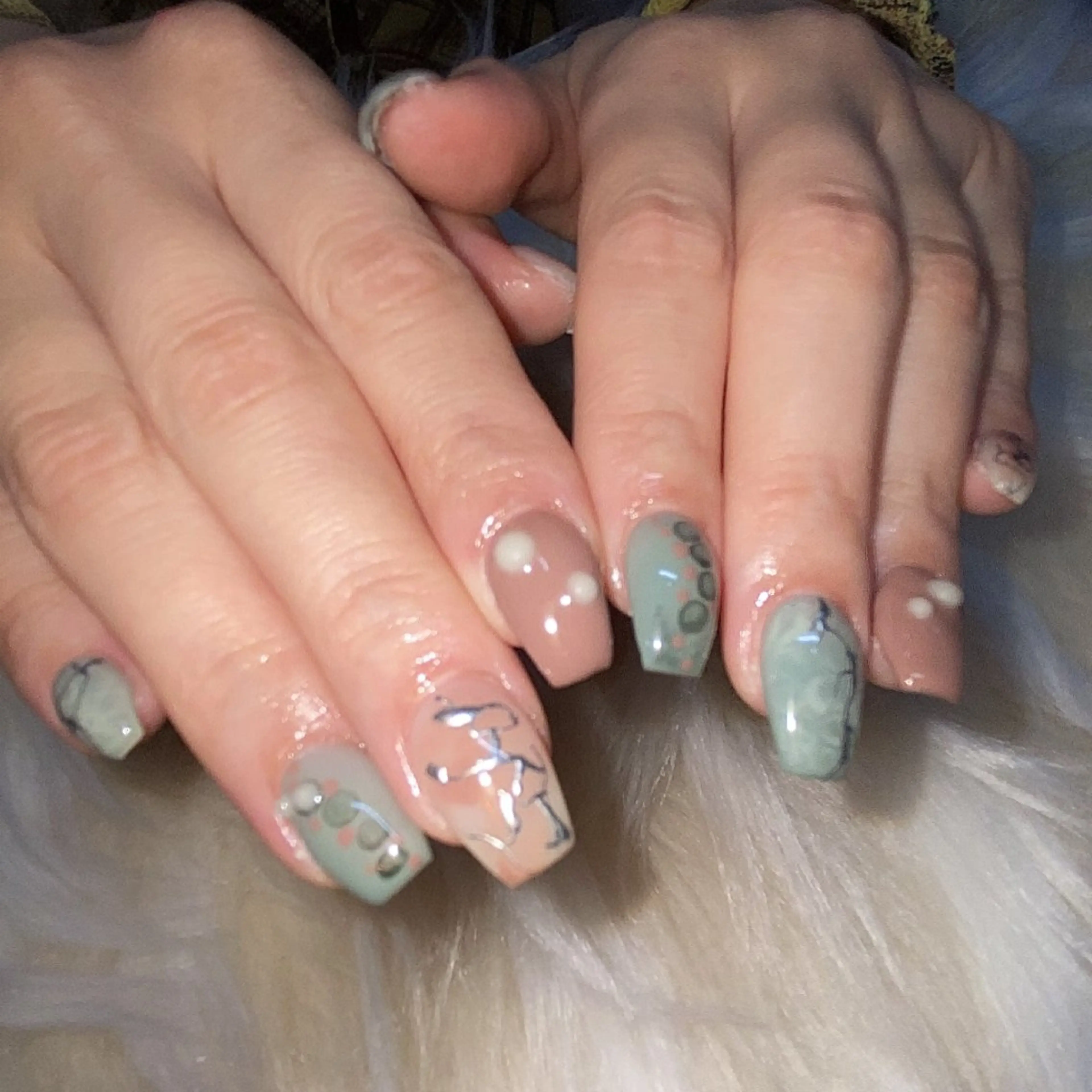 ネイル アートネイル 韓国ネイル マグネットネイル 夏ネイル ワンホンネイル BelireMaa Nail&eyeのネイルデザイン