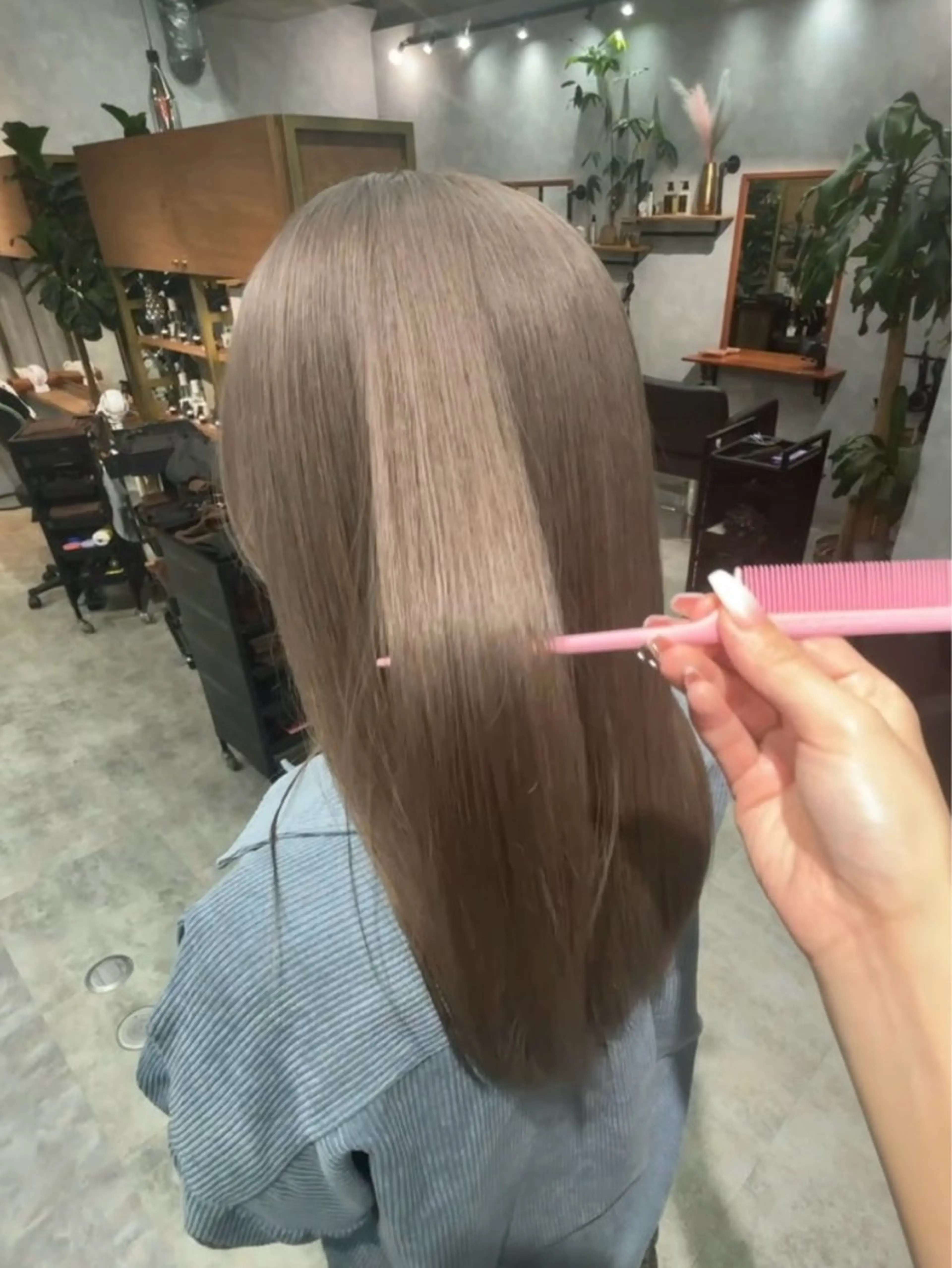 ミディアム カラー バレイヤージュ ベージュカラー ブリーチ ケアブリーチ 透明感カラー ヘアカラー 【C'LD】 Mimoのヘアスタイル