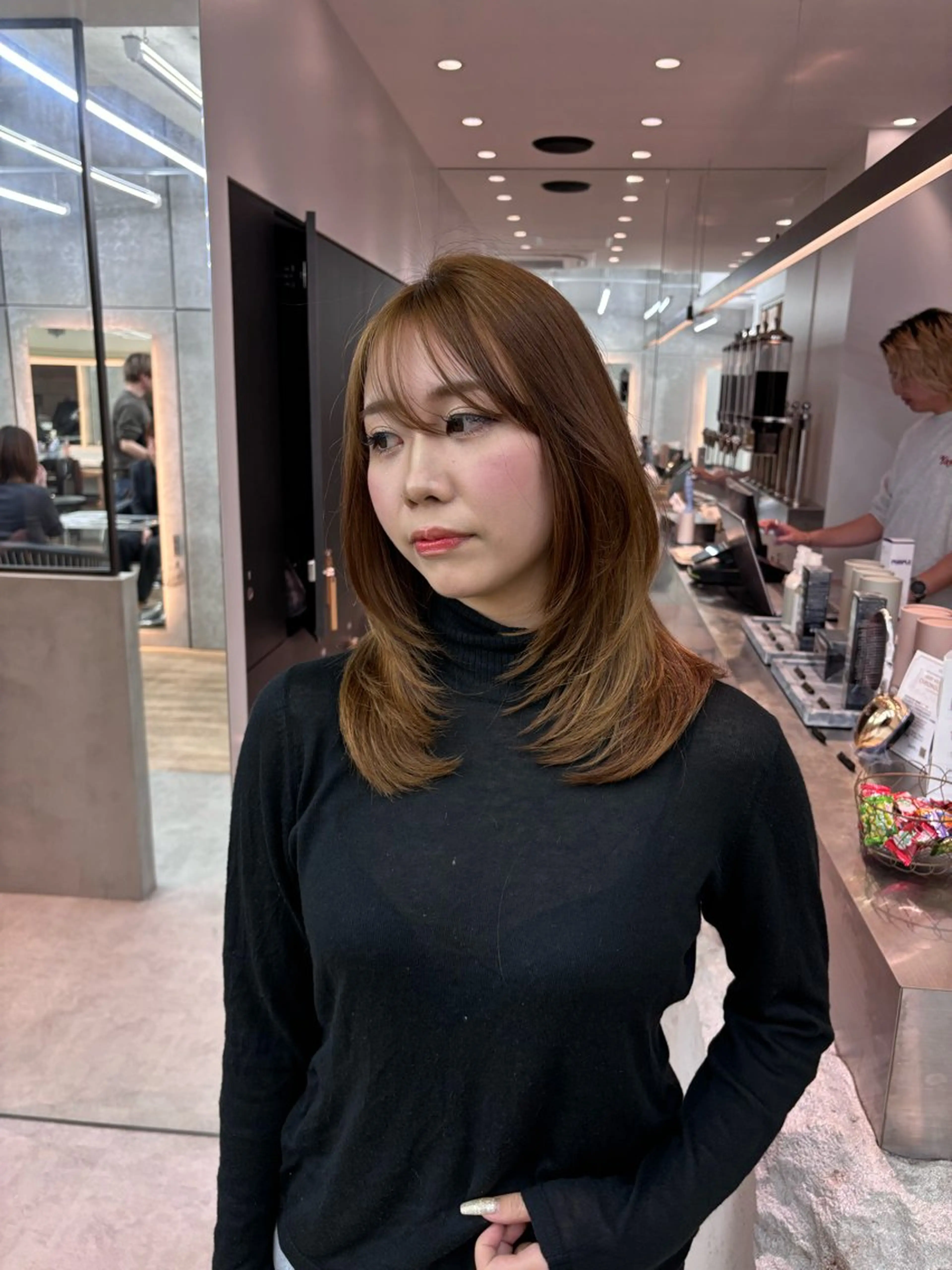 ミディアム 髪質改善/縮毛矯正/ 韓国ヘア/矢野のヘアスタイル