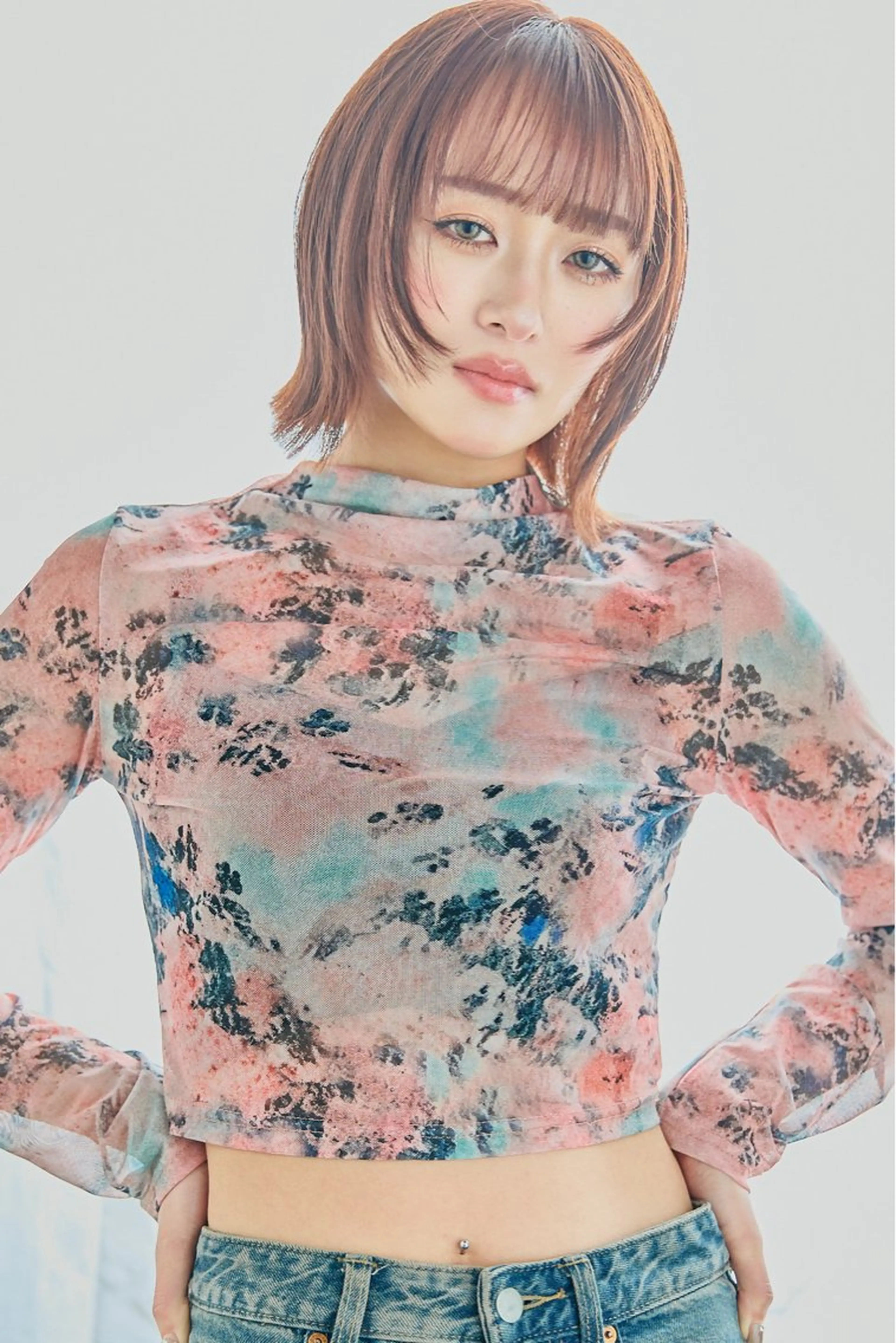 ミディアム カラー カット ヘアカラー 🤍BLEN 窓🤍のヘアスタイル