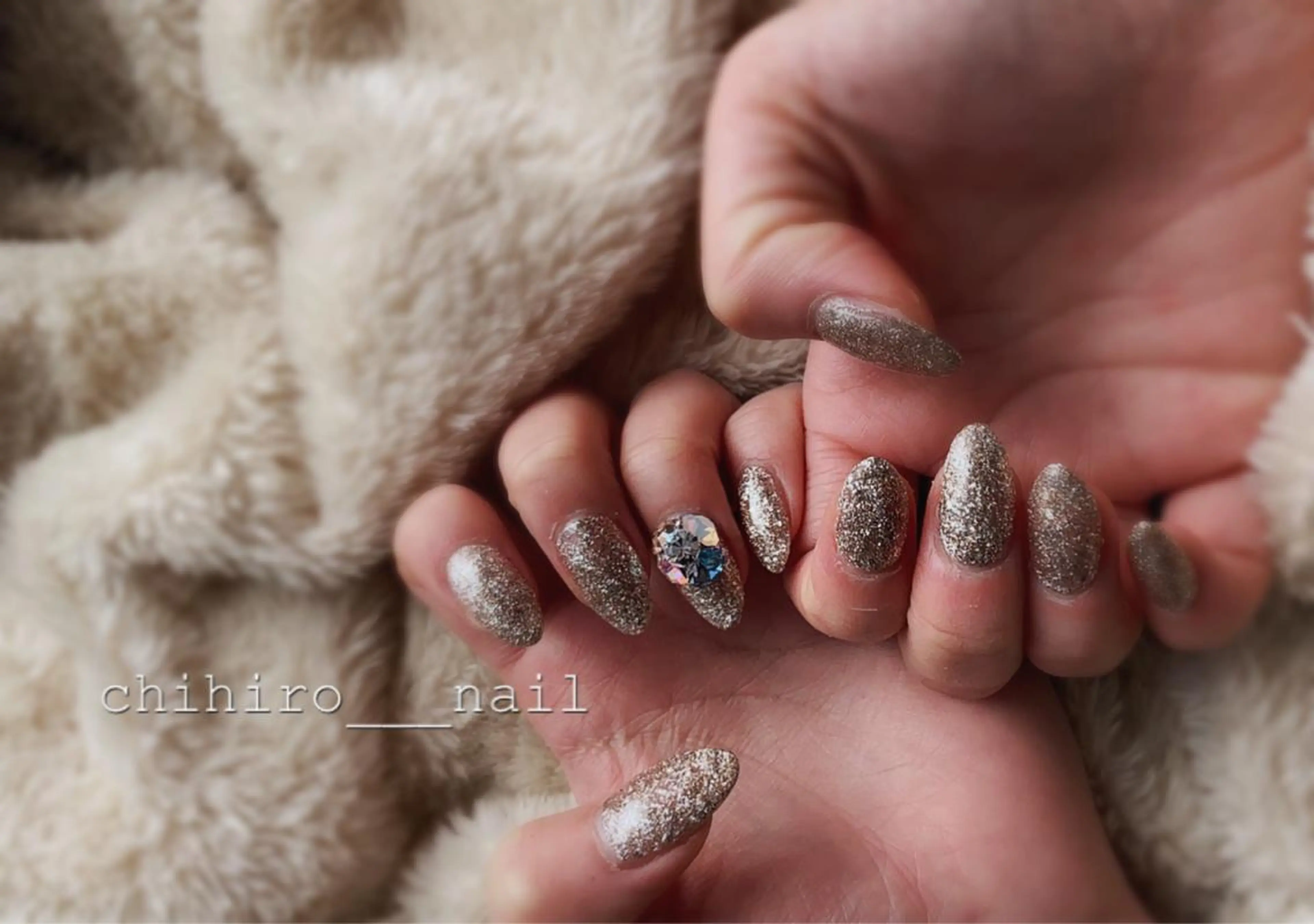 セミロング カラー ネイル アートネイル フレンチネイル ジェルネイル マグネットネイル ニュアンスネイル beauty salon ma'am所属・chihiro 小路ネイルのネイルデザイン