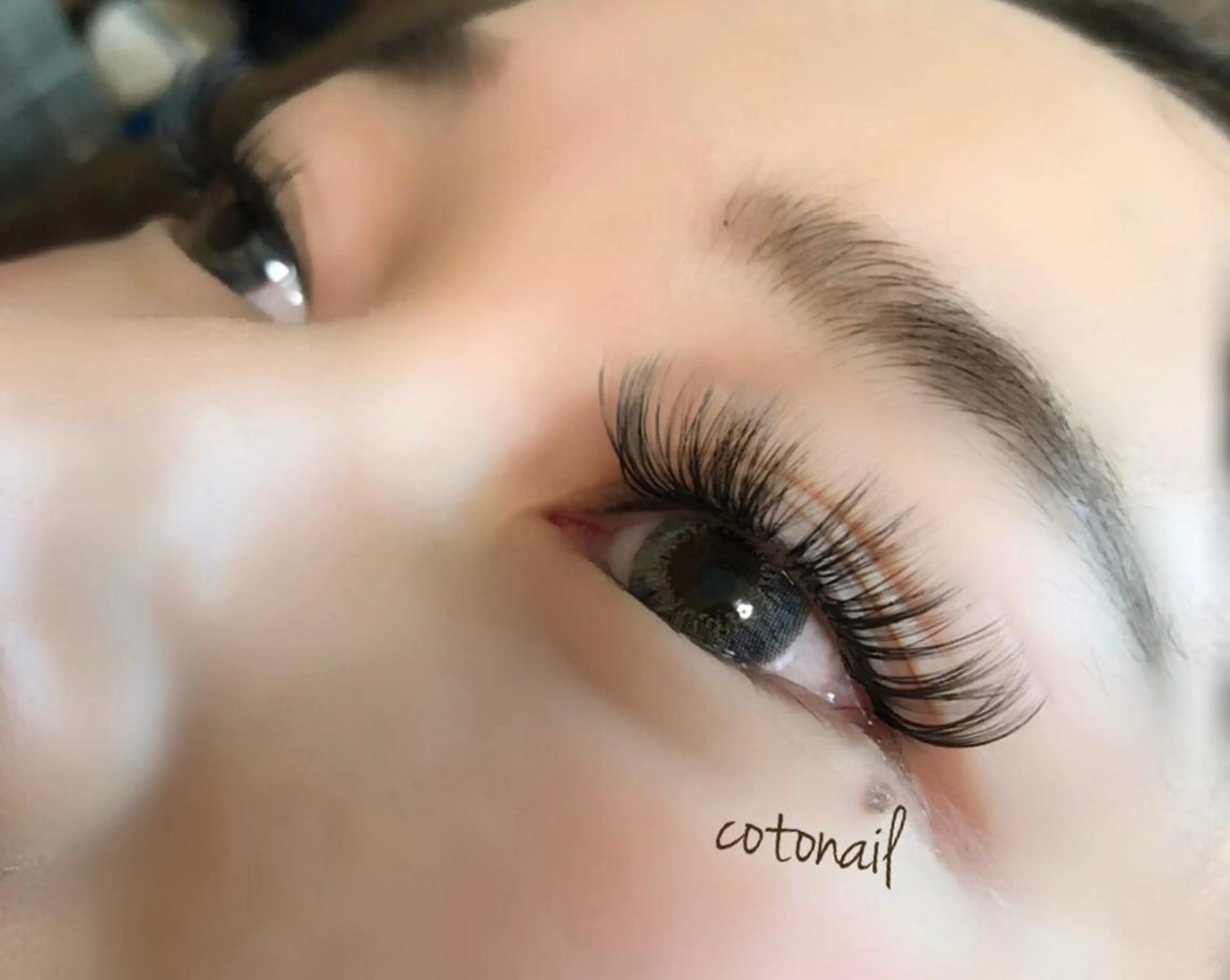 マツエク・マツパ 付け放題 ツメトマツゲ .のネイルデザイン