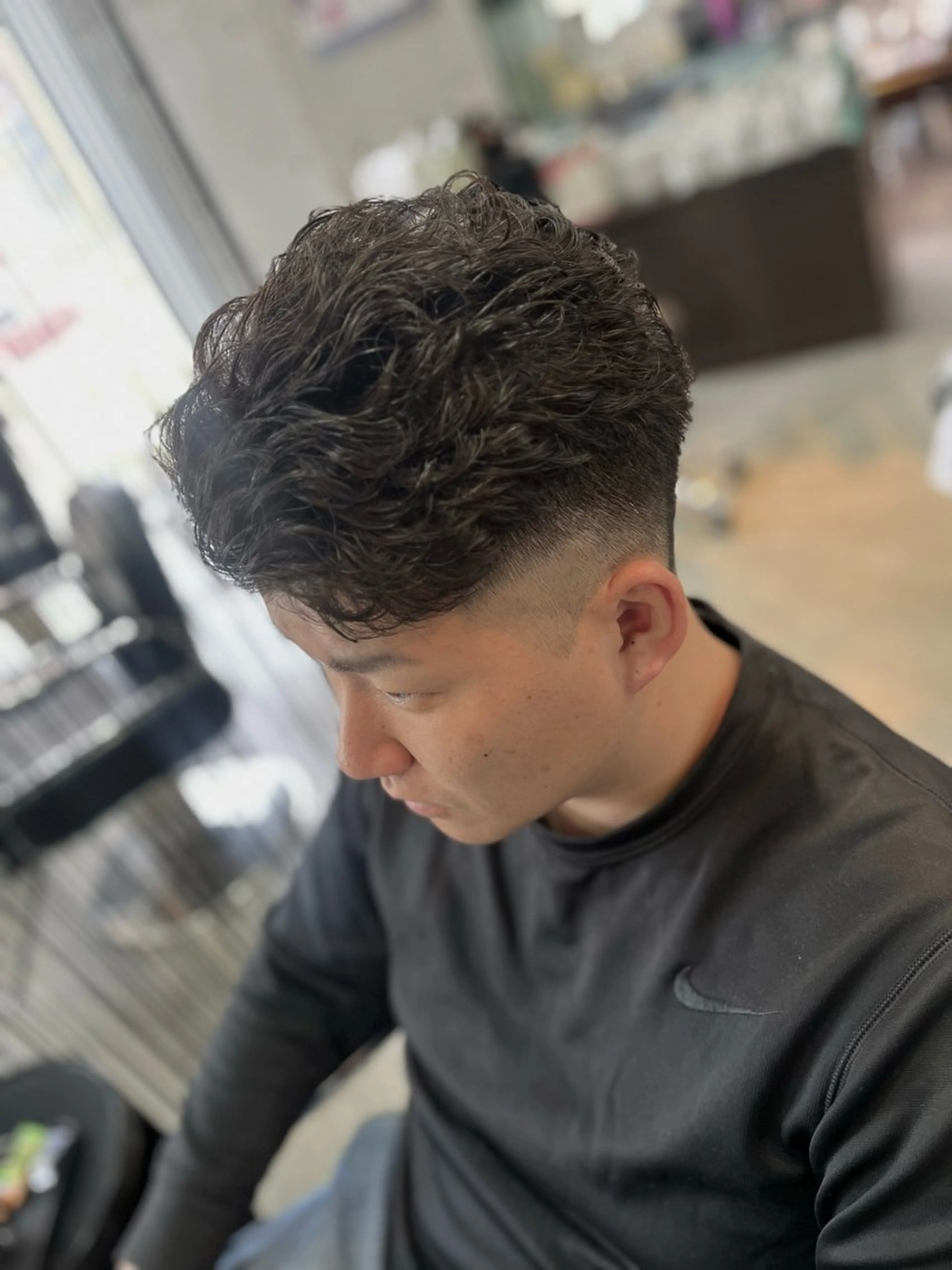 ショート パーマ メンズ メンズパーマ 刈り上げ Eleanor枚方店 /梅木雄治のヘアスタイル