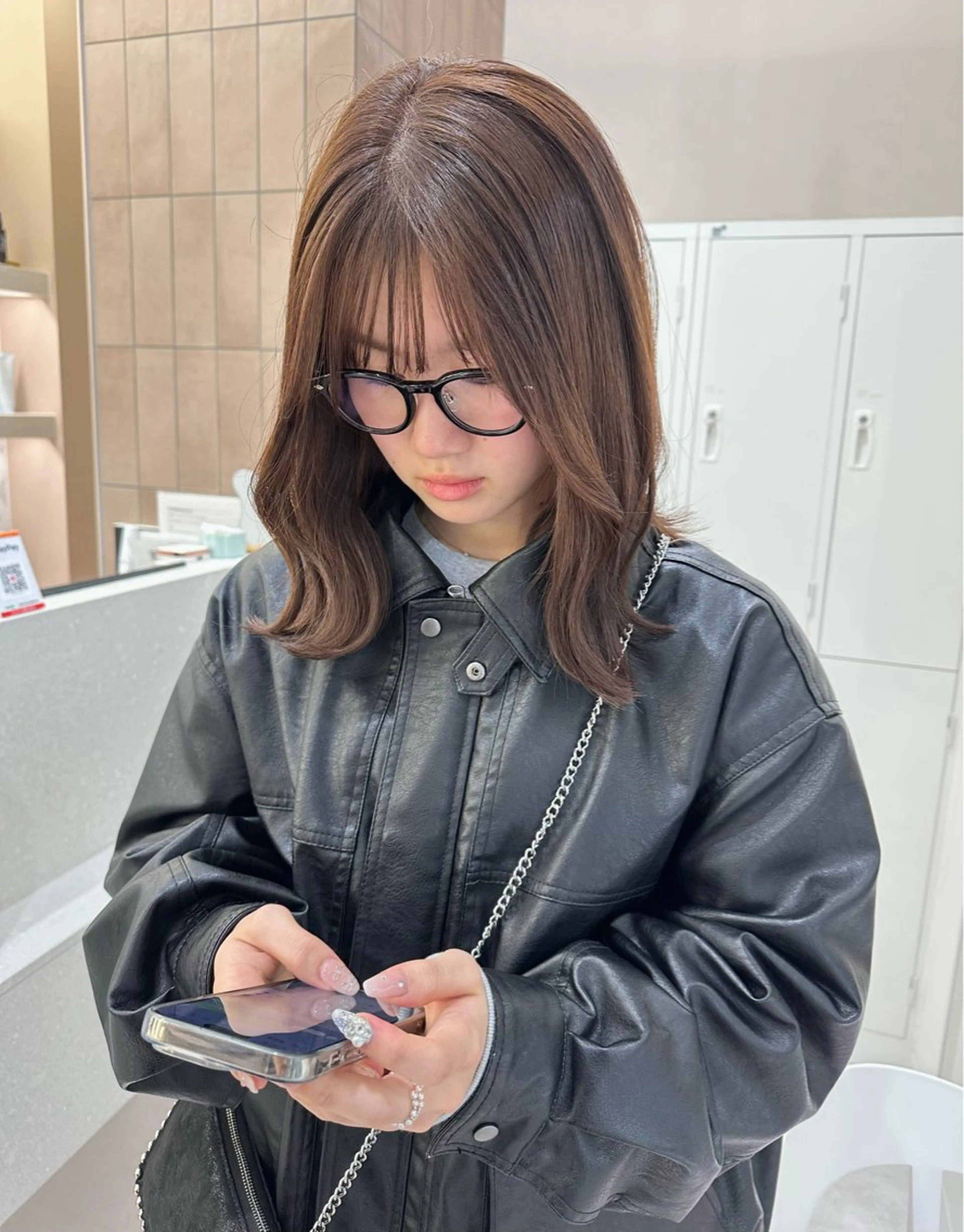 ミディアム 山本 紗代のヘアスタイル