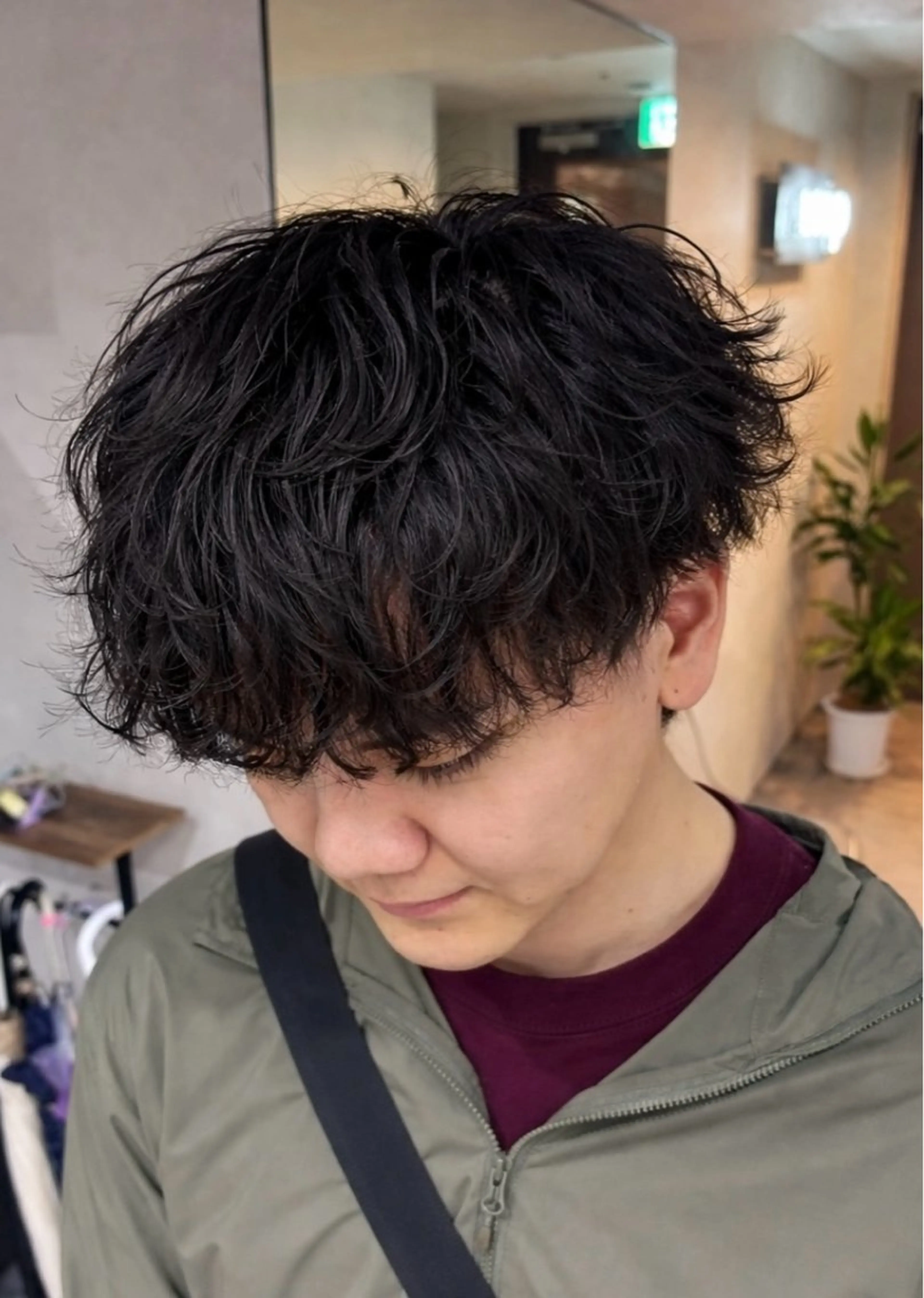ショート カット パーマ トリートメント ルーズ／シャドウパー マ／似合わせカットのヘアスタイル