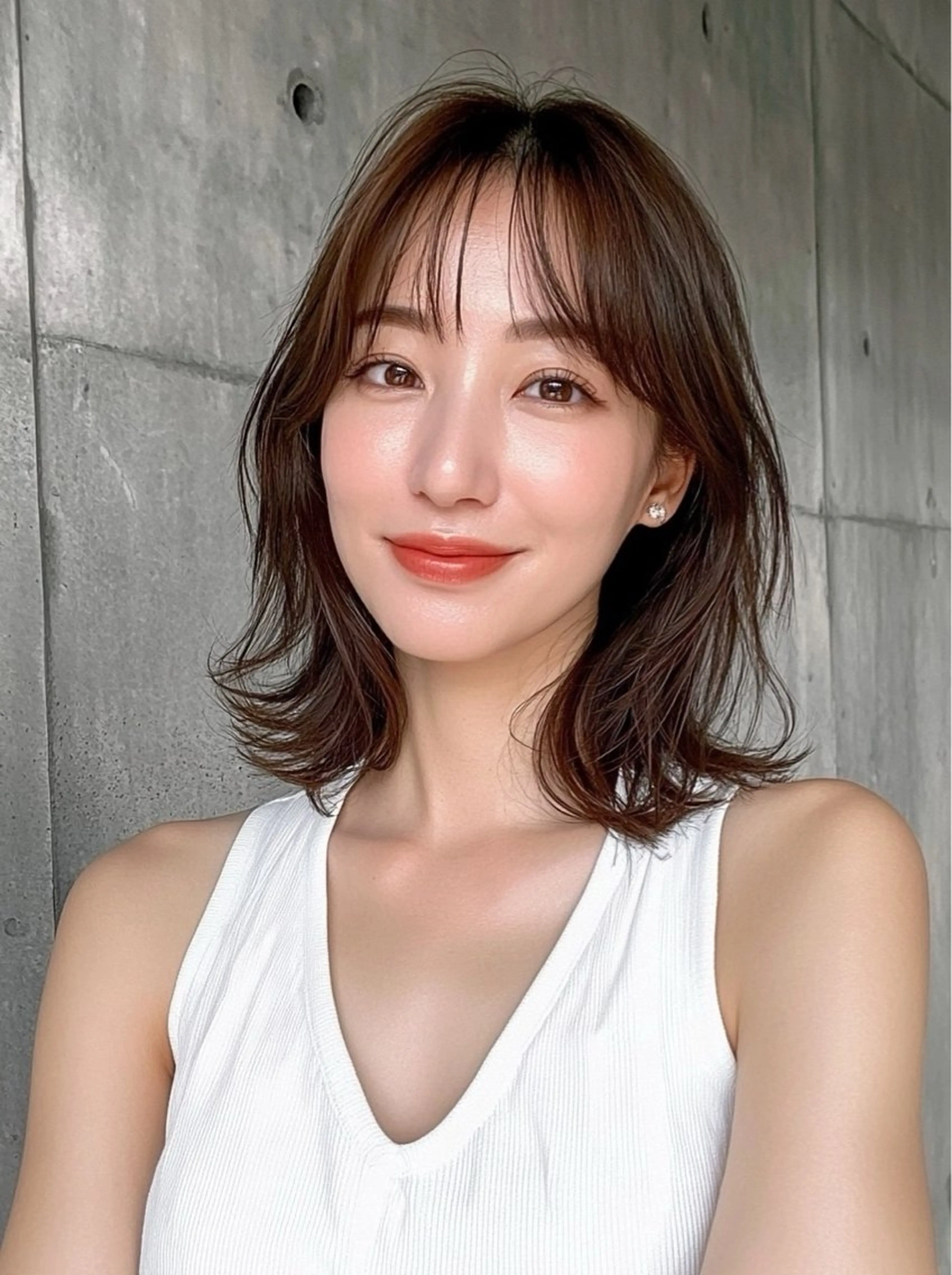 ミディアム 銀座/レイヤー 🌷nonoka🌷のヘアスタイル