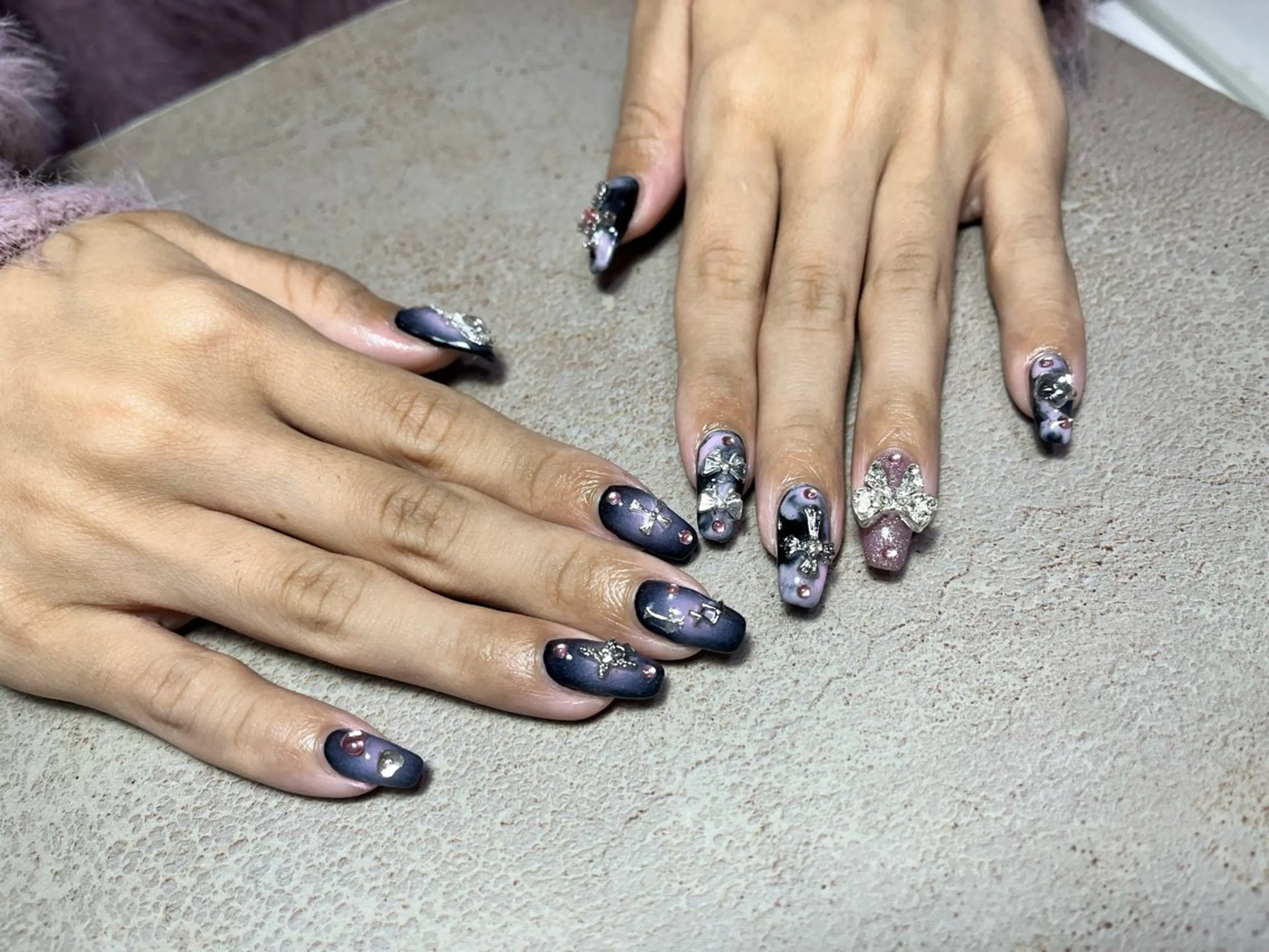 ネイル 持ち込み ハンドネイル goldgleams ちなのネイルデザイン