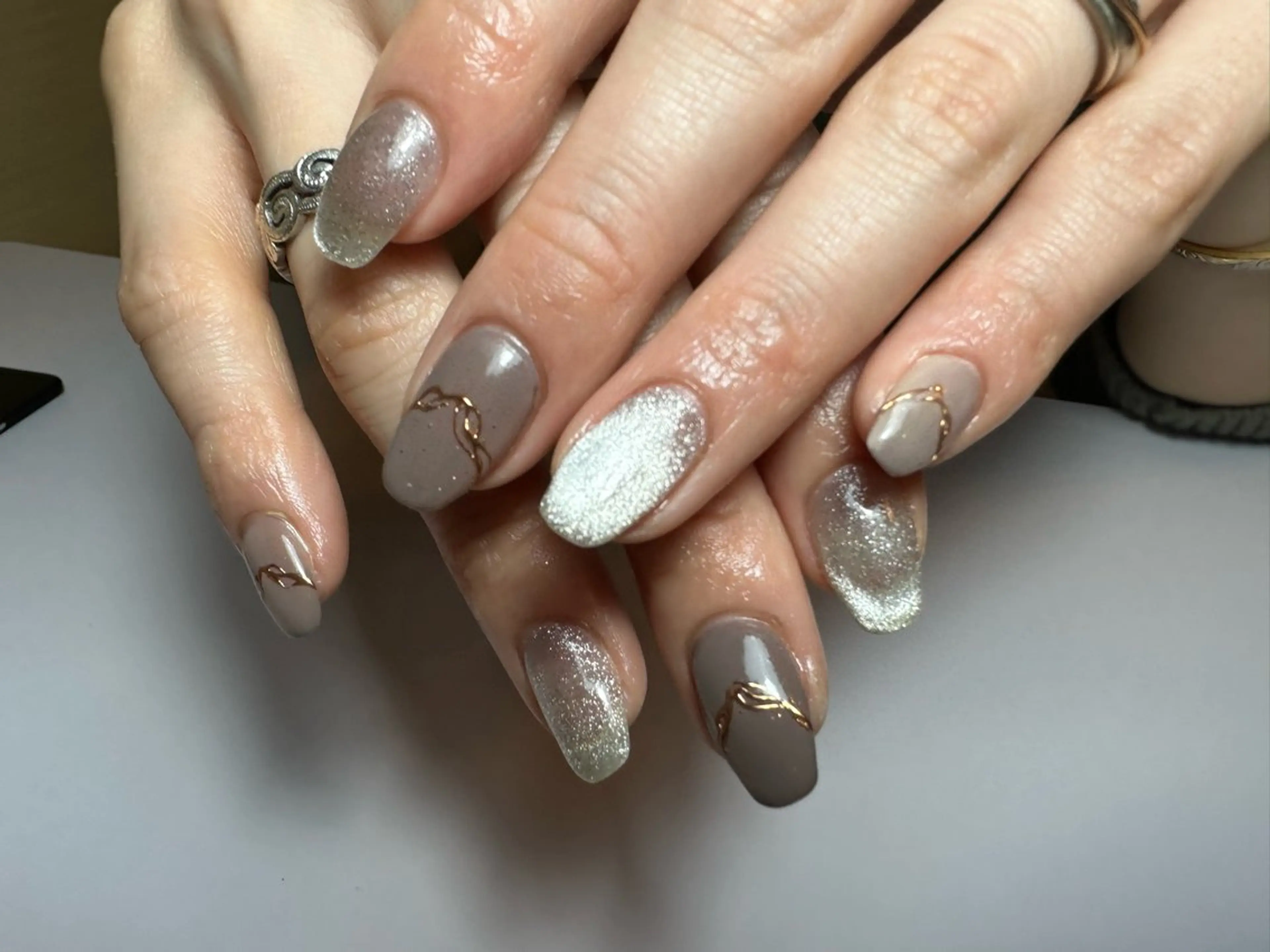 セミロング shandy nailのネイルデザイン