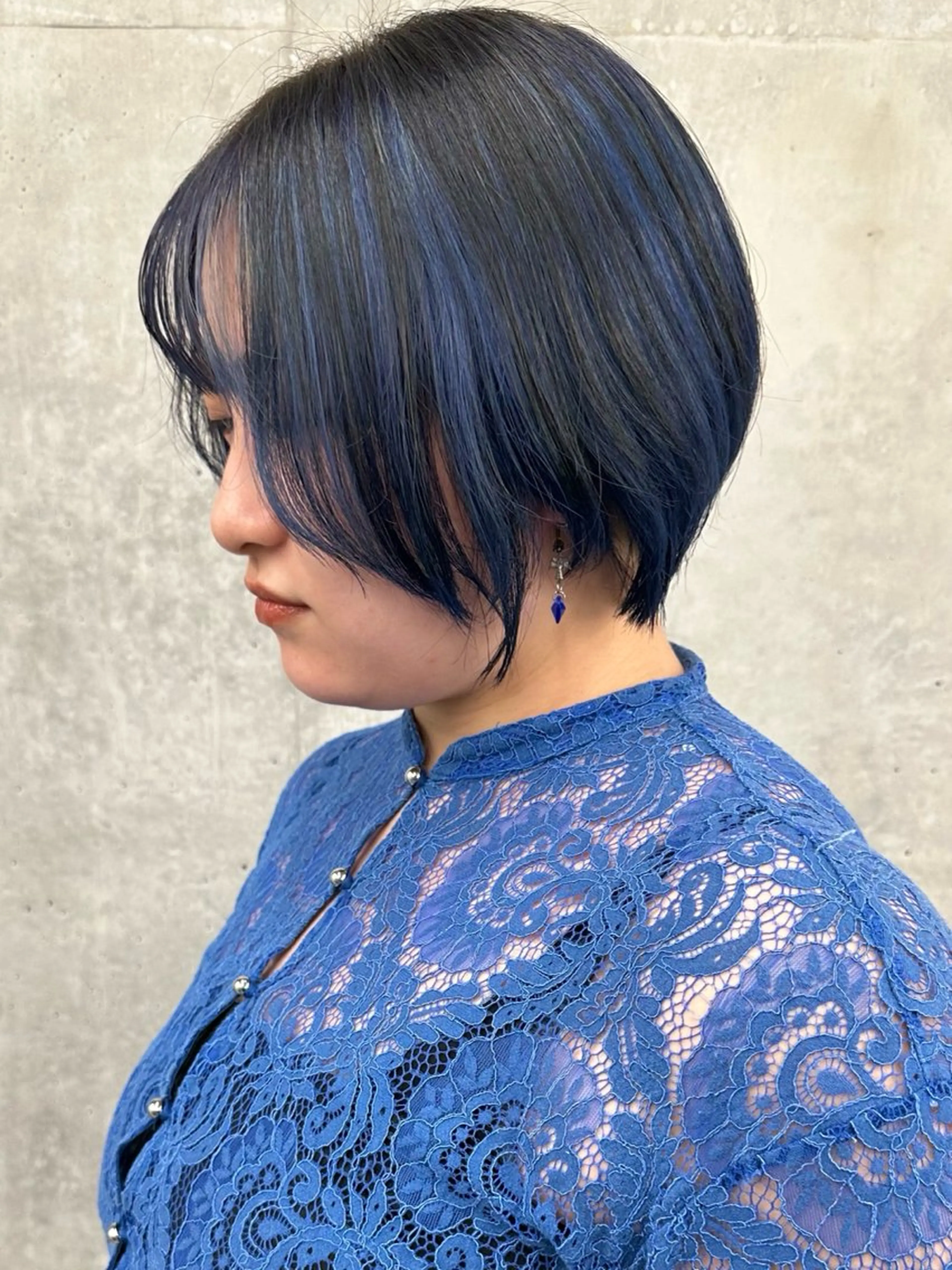 ショート カラー カット ヘッドスパ ボブ/ゆるふわ ボブパーマ/とういのヘアスタイル