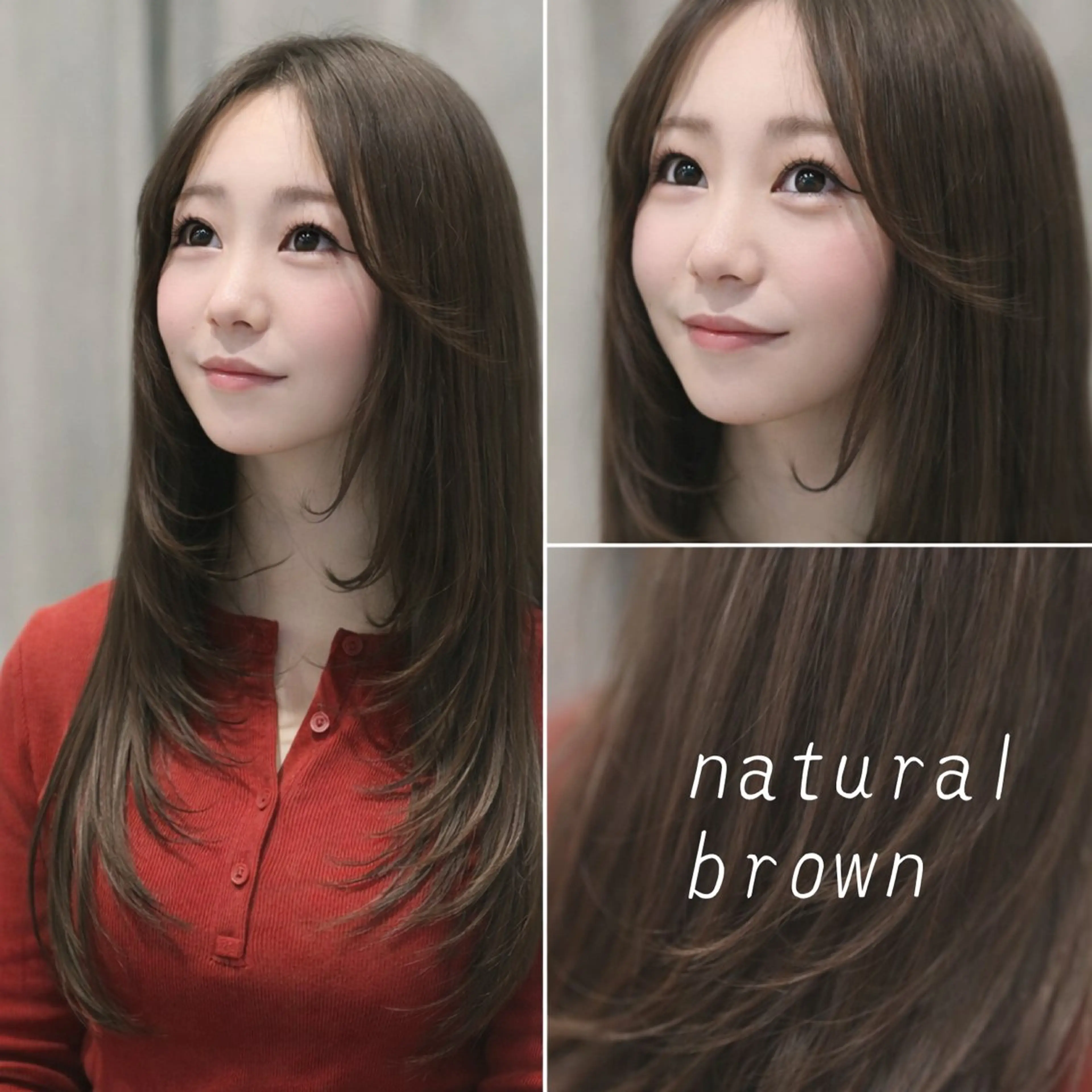 ロング カラー カット ヘアカラー 韓国風レイヤー/ 艶カラー竹内貫のヘアスタイル