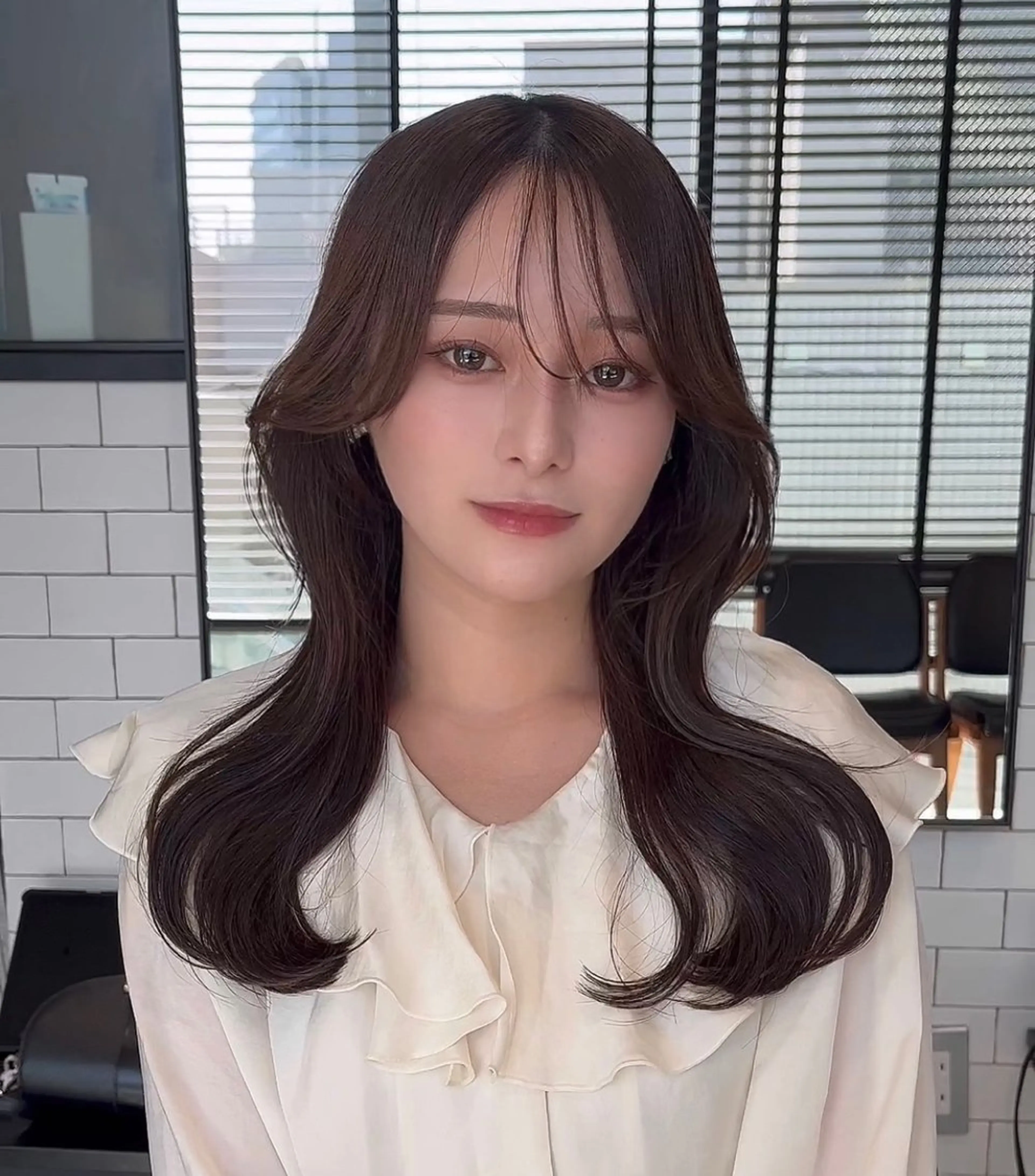 ロング カラー カット ヘアカラー トリートメント 🌫️大人韓国ヘア 🌫️naoyaのヘアスタイル