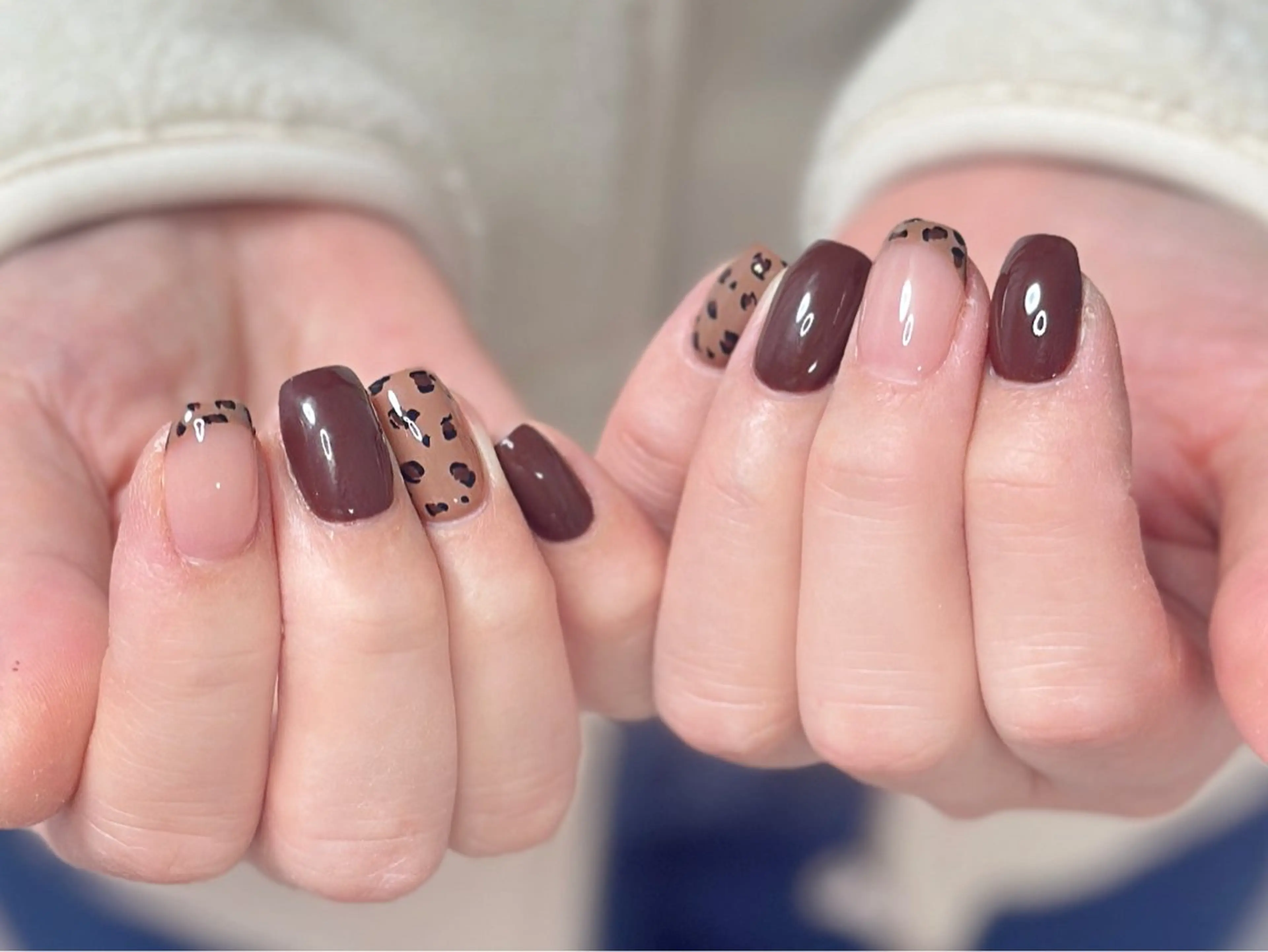 ネイル アートネイル オーロラネイル チークネイル フレンチネイル ガラスフレンチ ハンドネイル 🎀YooLi Nail salonのネイルデザイン